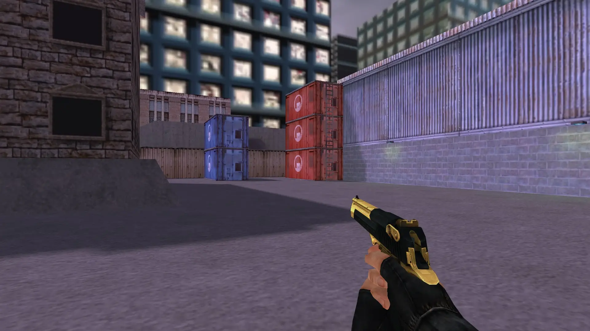 Desert Eagle — Golden Weapon Pack — cs_assault (first person)