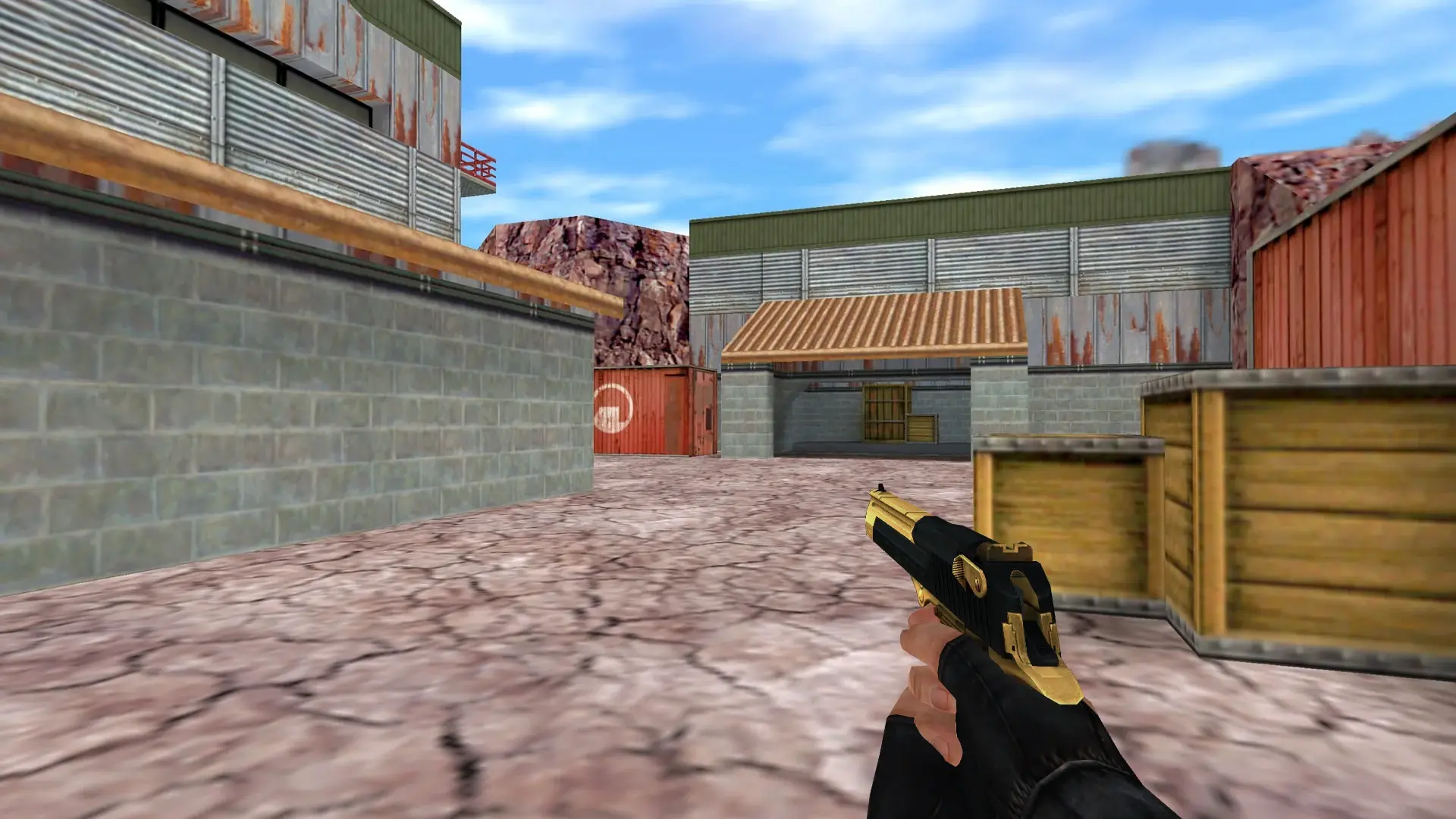Desert Eagle — Golden Weapon Pack — de_nuke (first person)