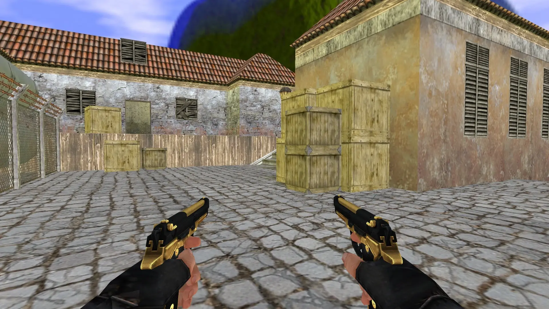 Dual Berettas — Golden Weapon Pack — de_inferno (first person)