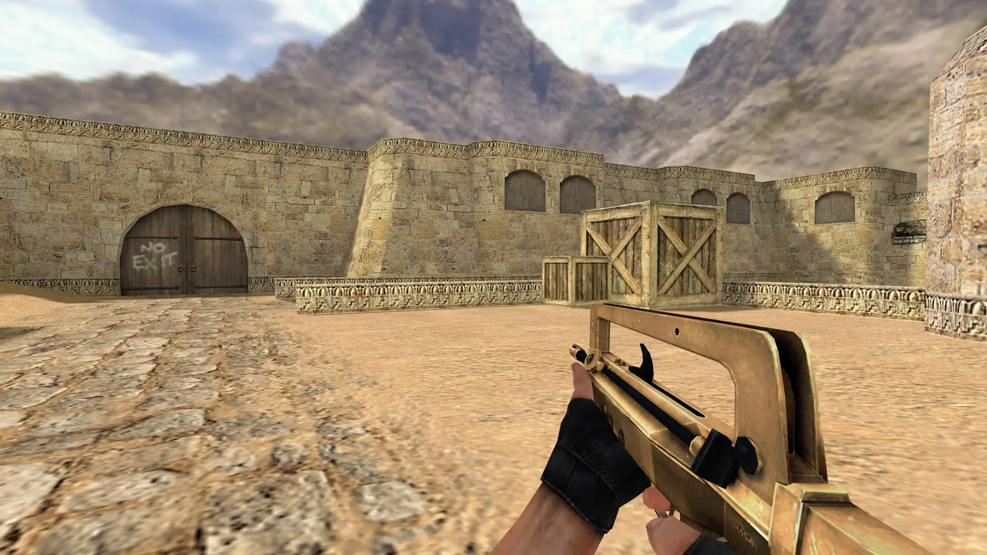 FAMAS — Golden Weapon Pack — de_dust2 (first person)