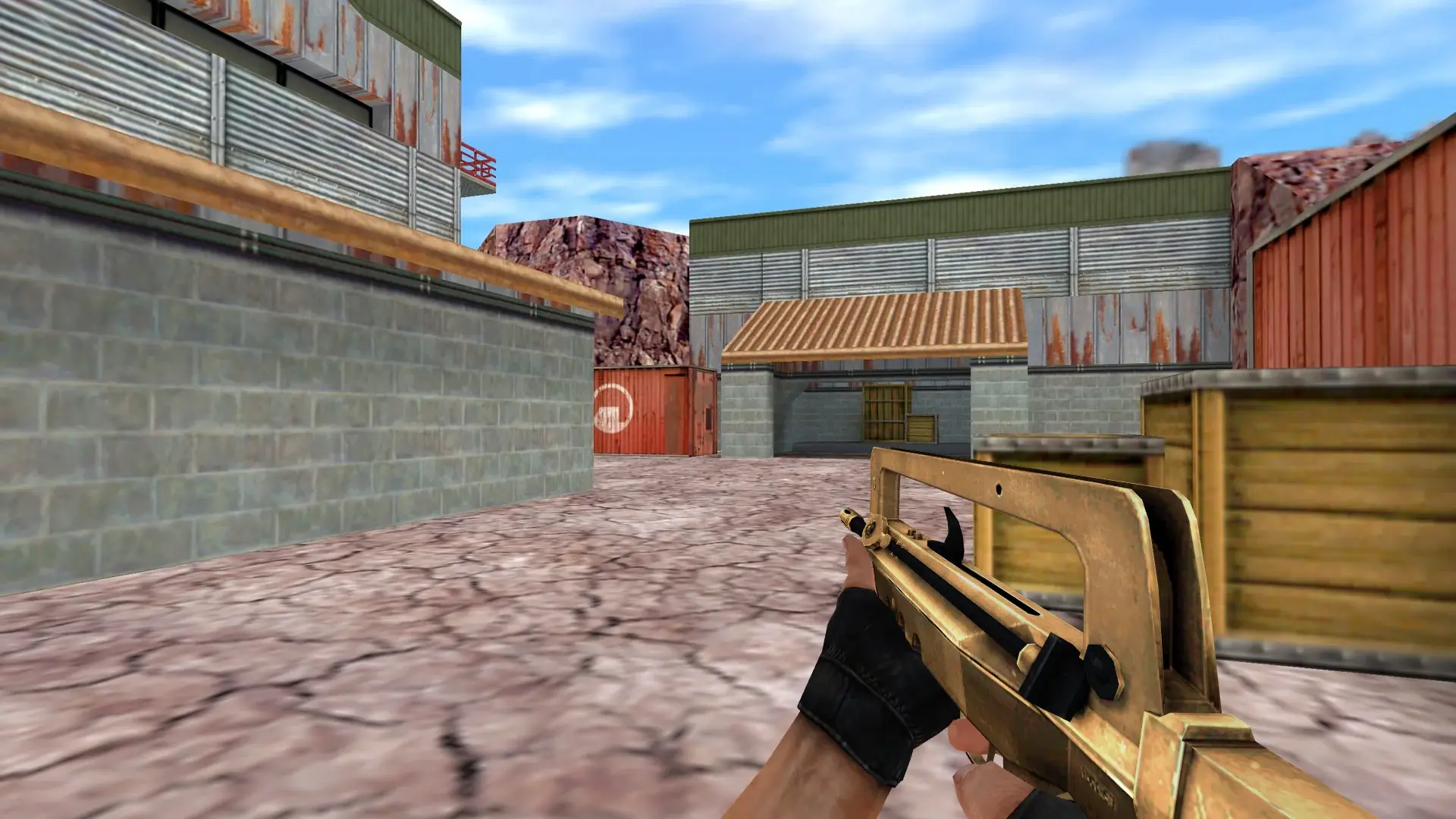 FAMAS — Golden Weapon Pack — de_nuke (first person)