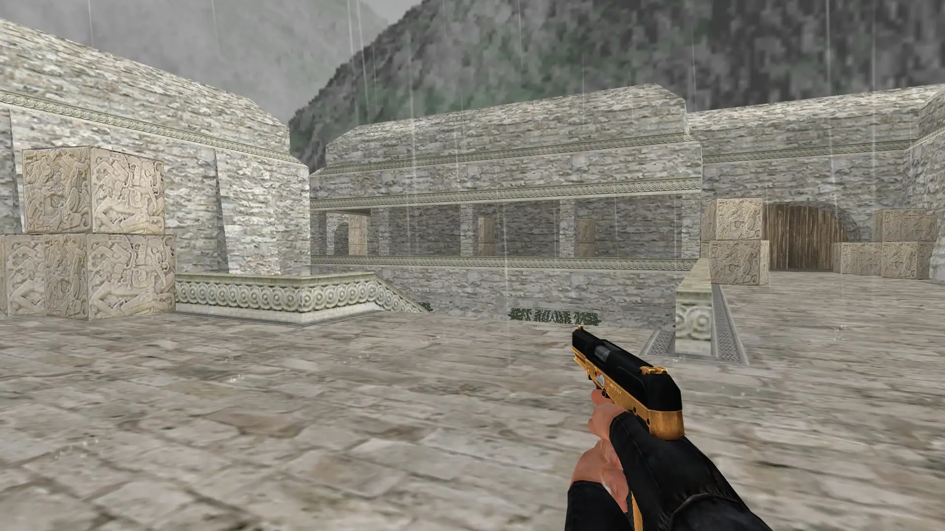 Five-SeveN — Golden Weapon Pack — de_aztec (first person)