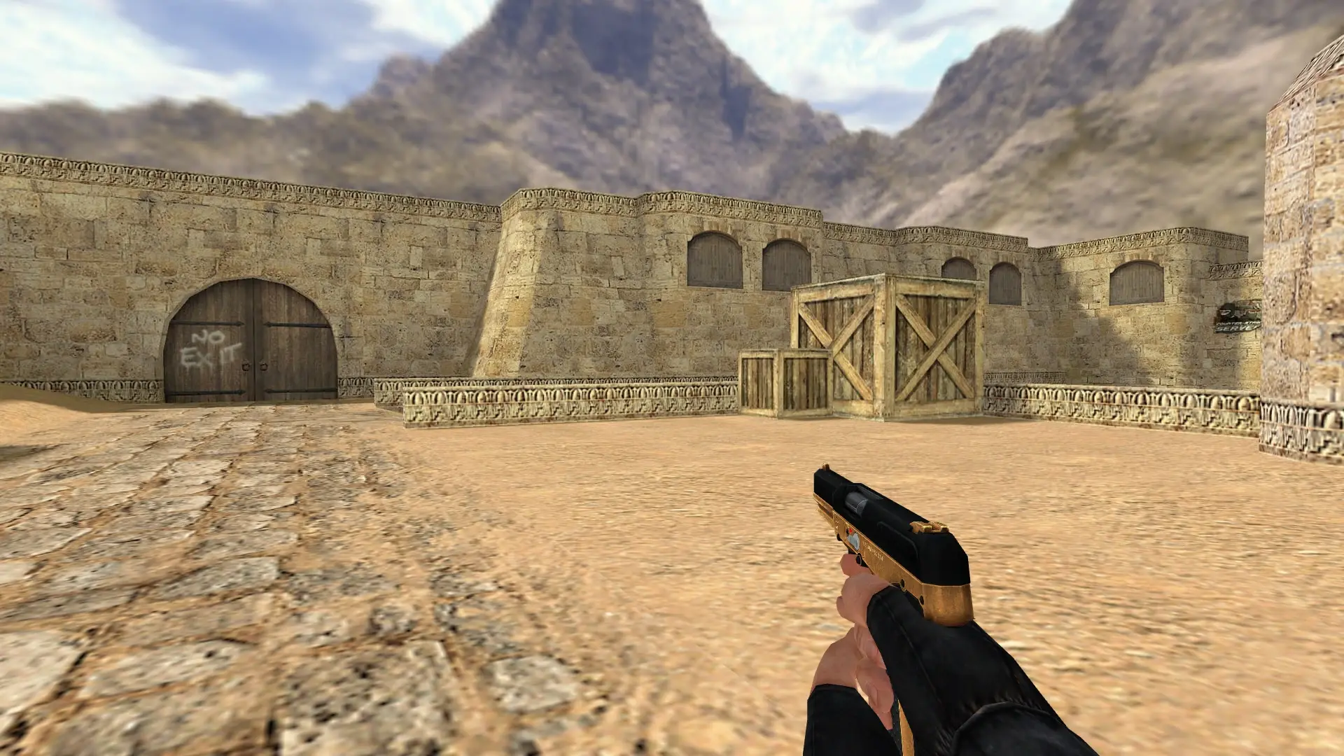 Five-SeveN — Golden Weapon Pack — de_dust2 (first person)