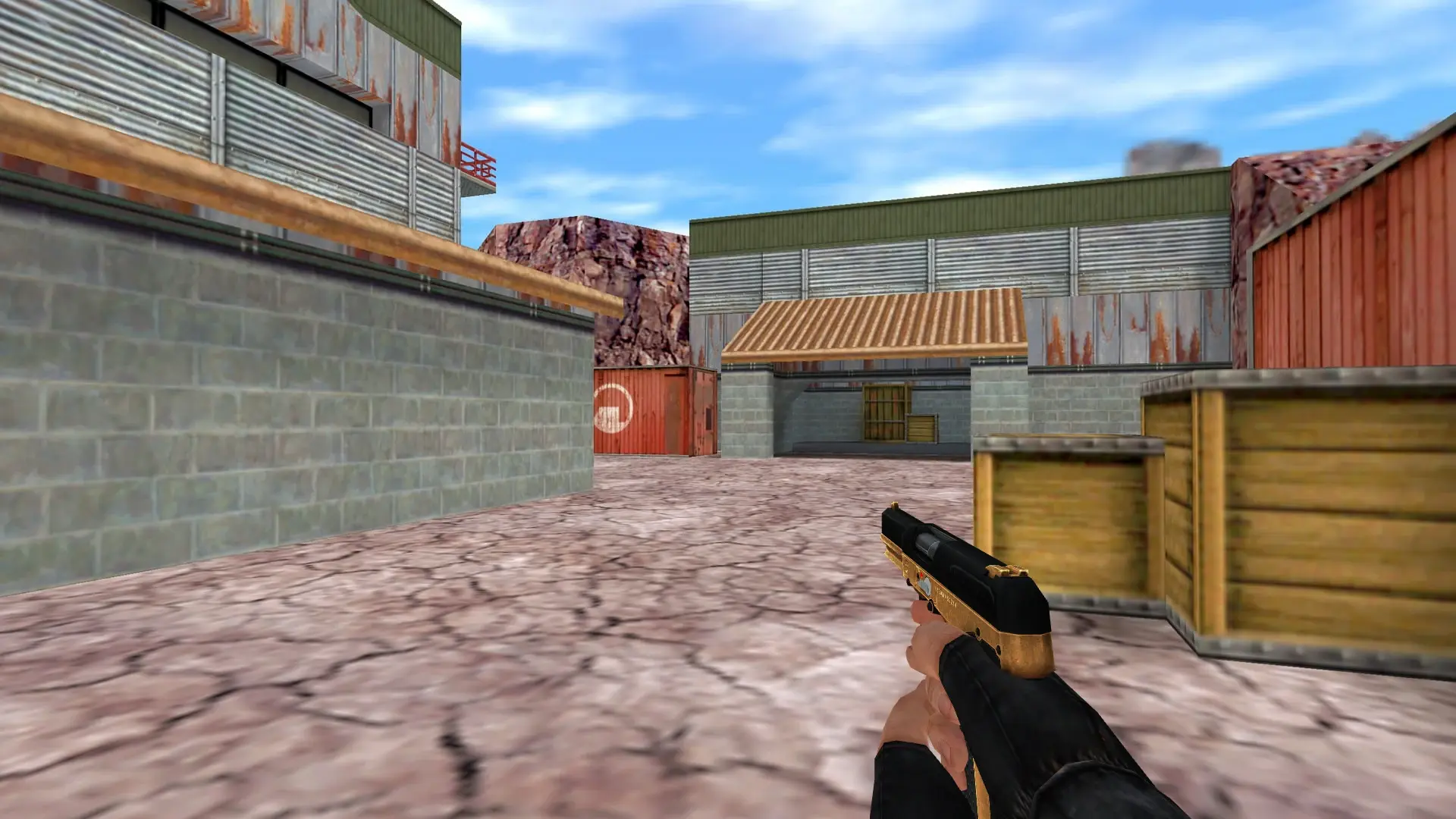 Five-SeveN — Golden Weapon Pack — de_nuke (first person)