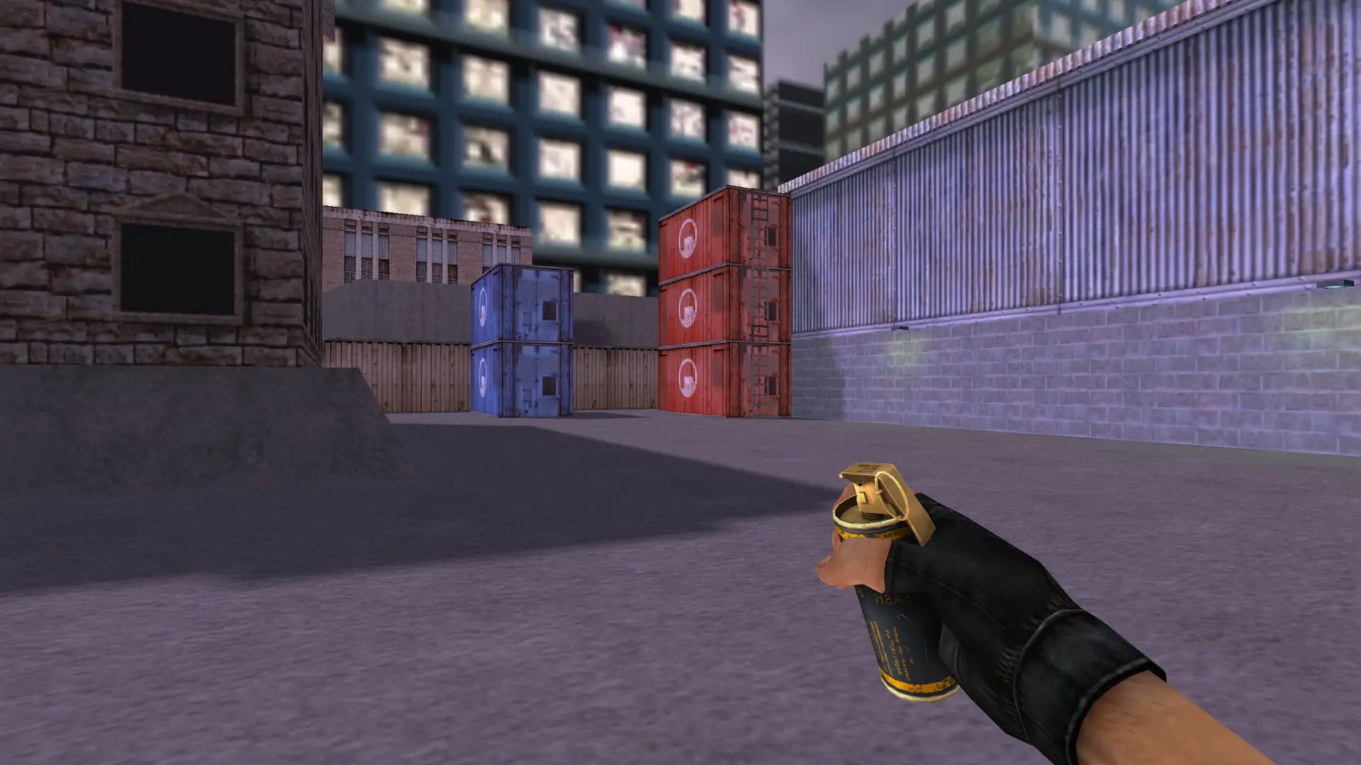 Flashbang — Golden Weapon Pack — cs_assault (first person)