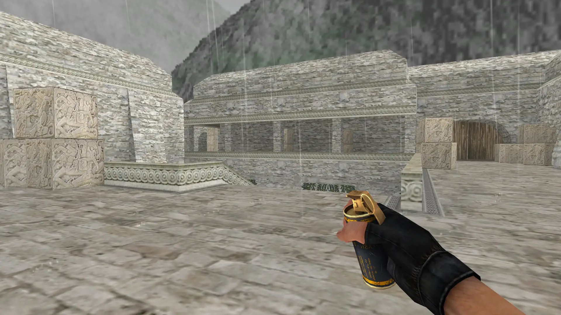 Flashbang — Golden Weapon Pack — de_aztec (first person)