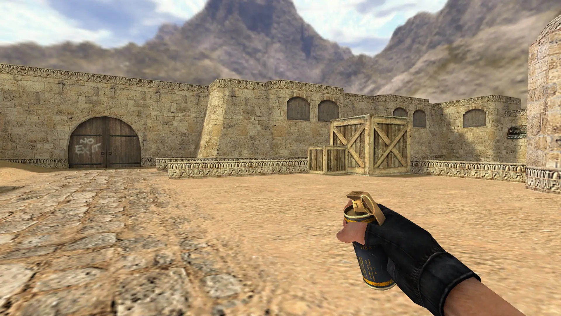 Flashbang — Golden Weapon Pack — de_dust2 (first person)