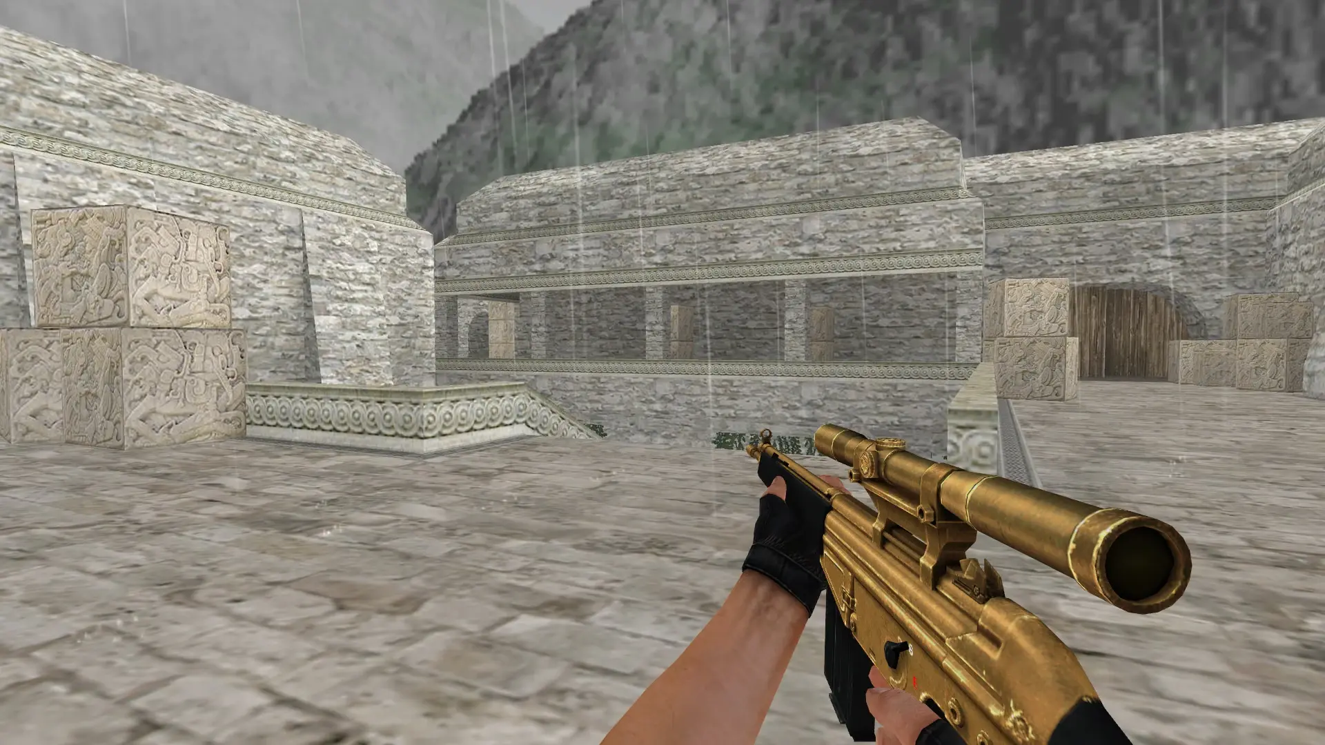 G3SG1 — Golden Weapon Pack — de_aztec (first person)