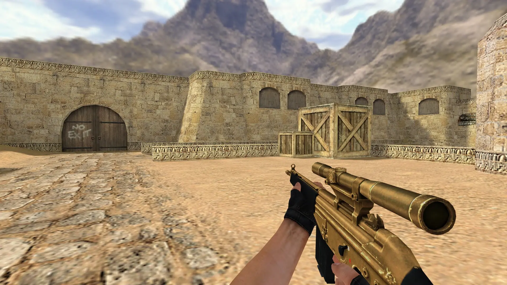 G3SG1 — Golden Weapon Pack — de_dust2 (first person)