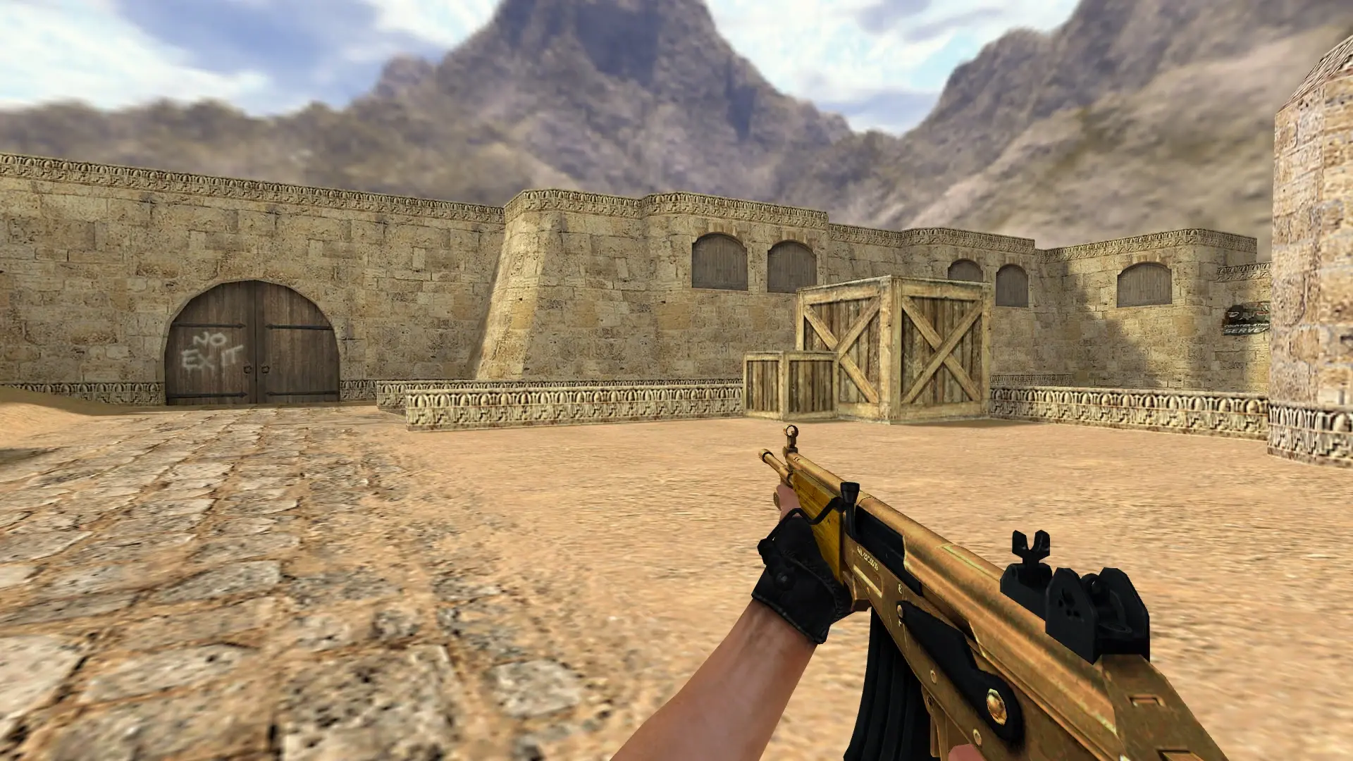 Galil AR — Golden Weapon Pack — de_dust2 (first person)