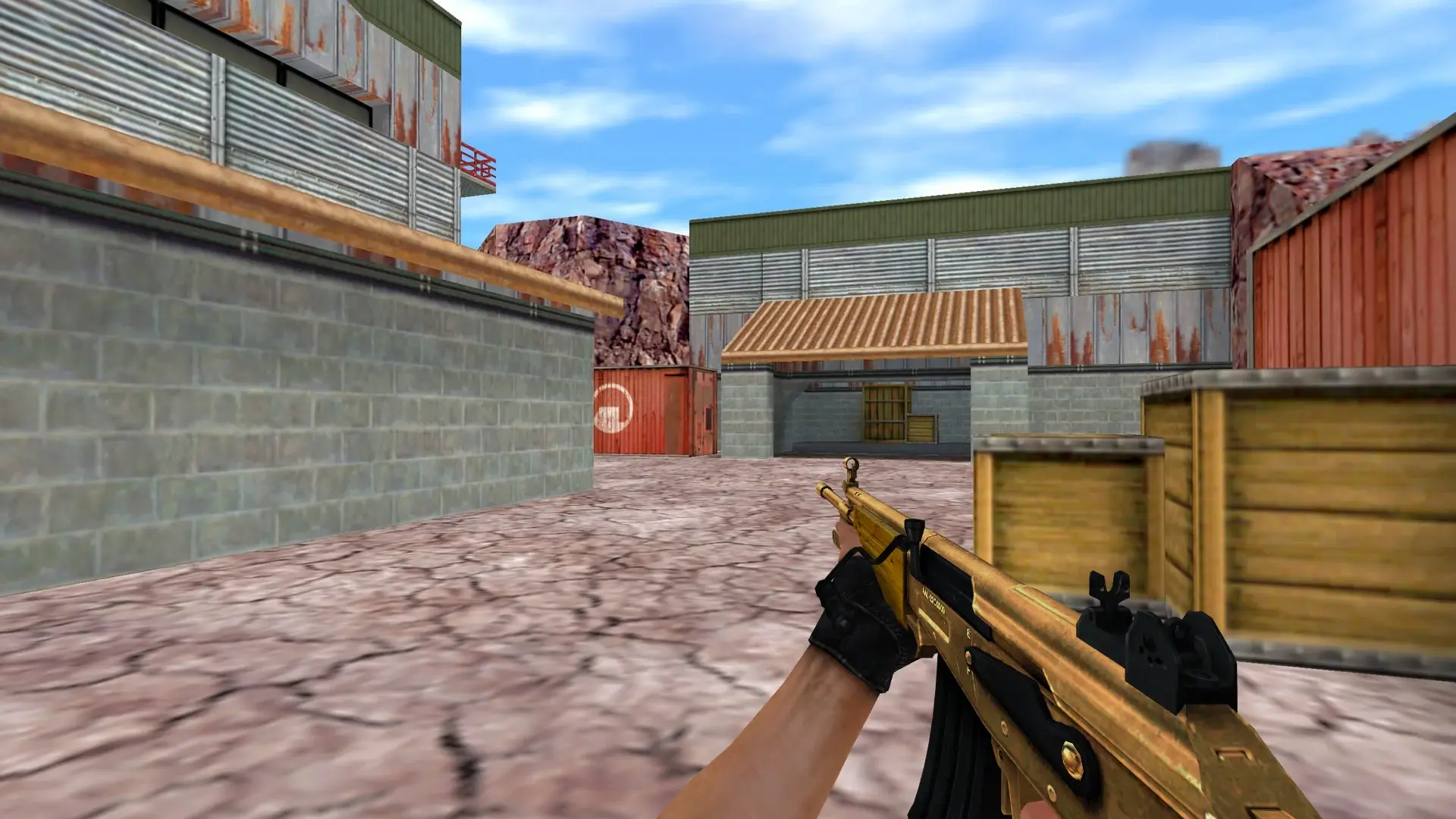 Galil AR — Golden Weapon Pack — de_nuke (first person)