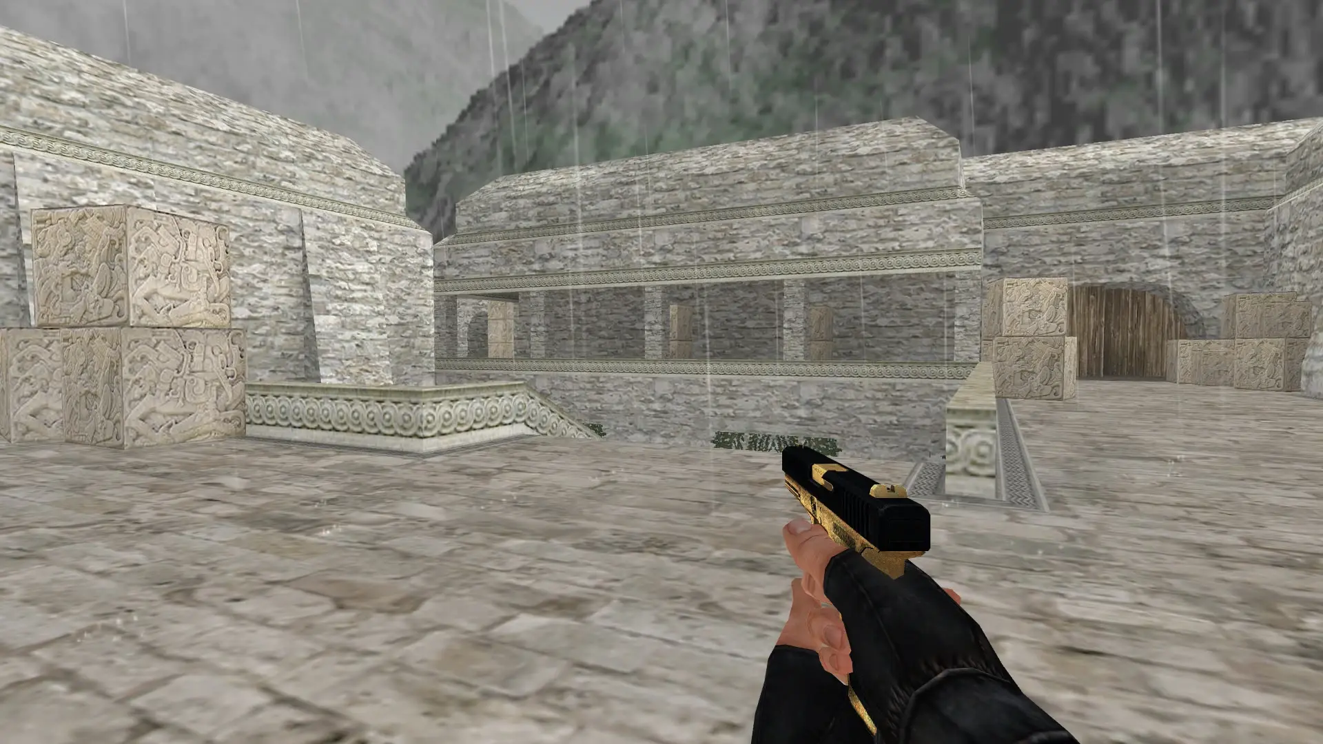 Glock-18 — Golden Weapon Pack — de_aztec (first person)