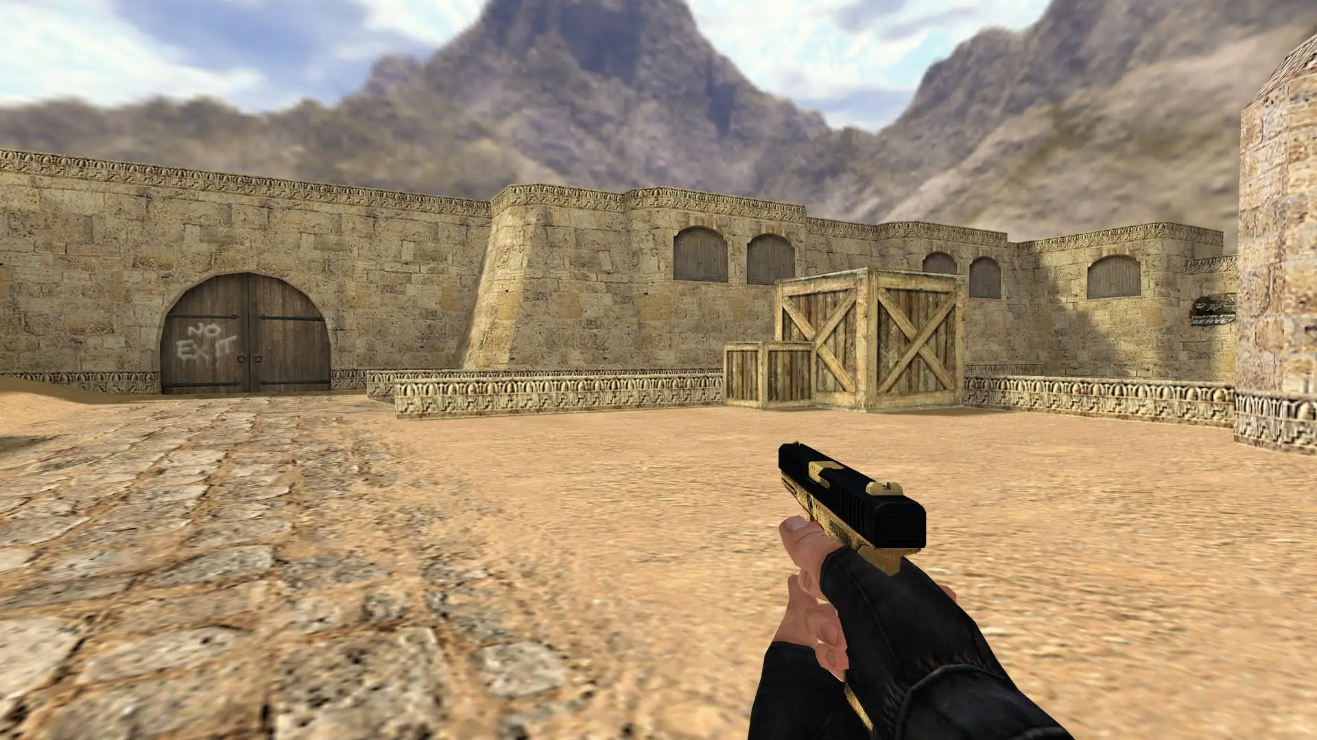 Glock-18 — Golden Weapon Pack — de_dust2 (first person)