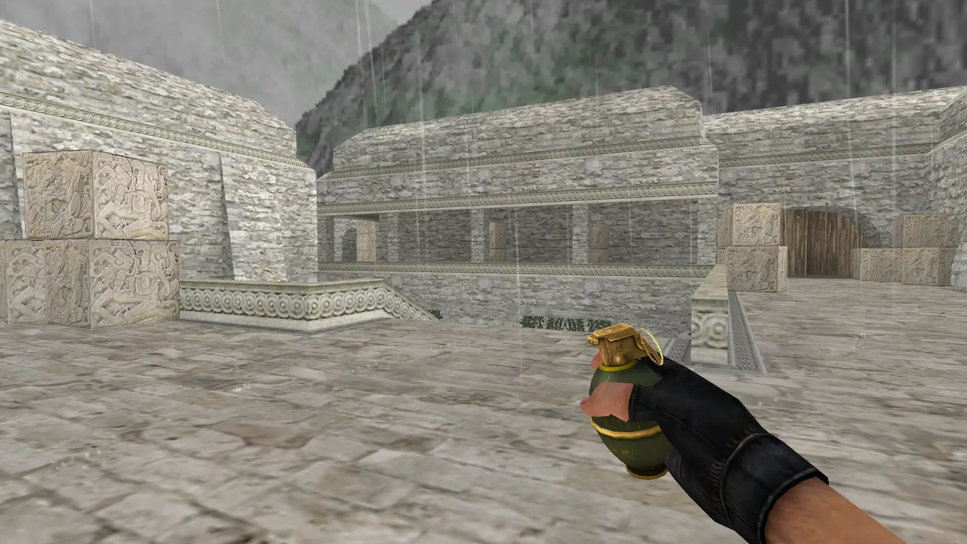 HE Grenade — Golden Weapon Pack — de_aztec (first person)