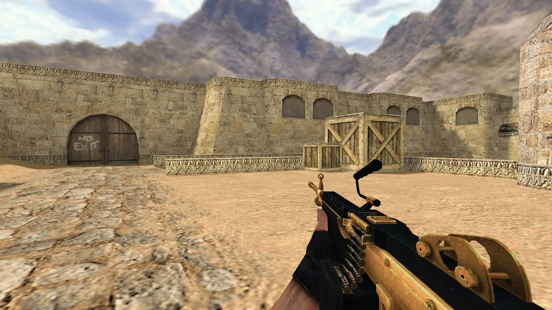 M249 — Golden Weapon Pack — de_dust2 (first person)