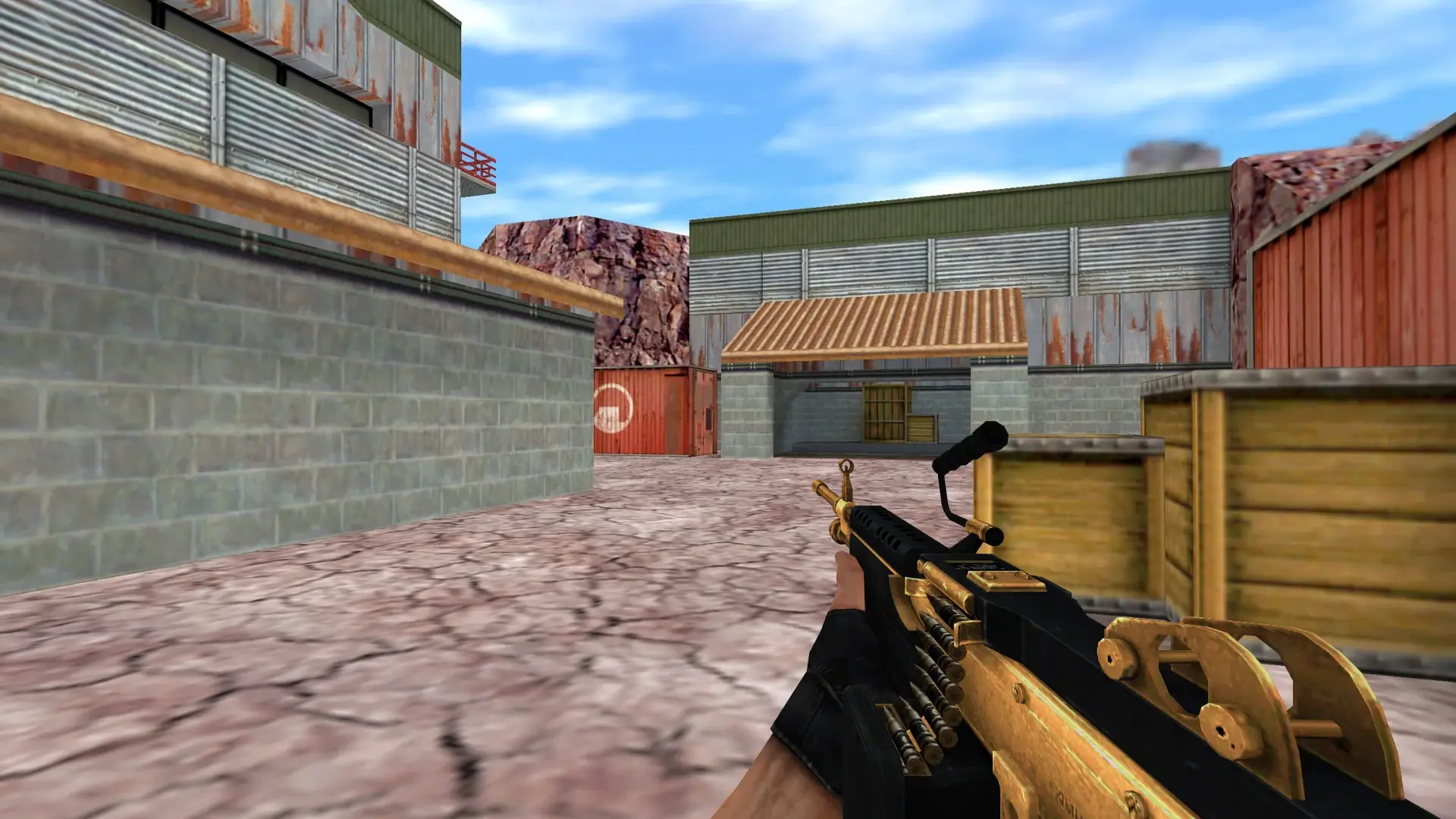 M249 — Golden Weapon Pack — de_nuke (first person)