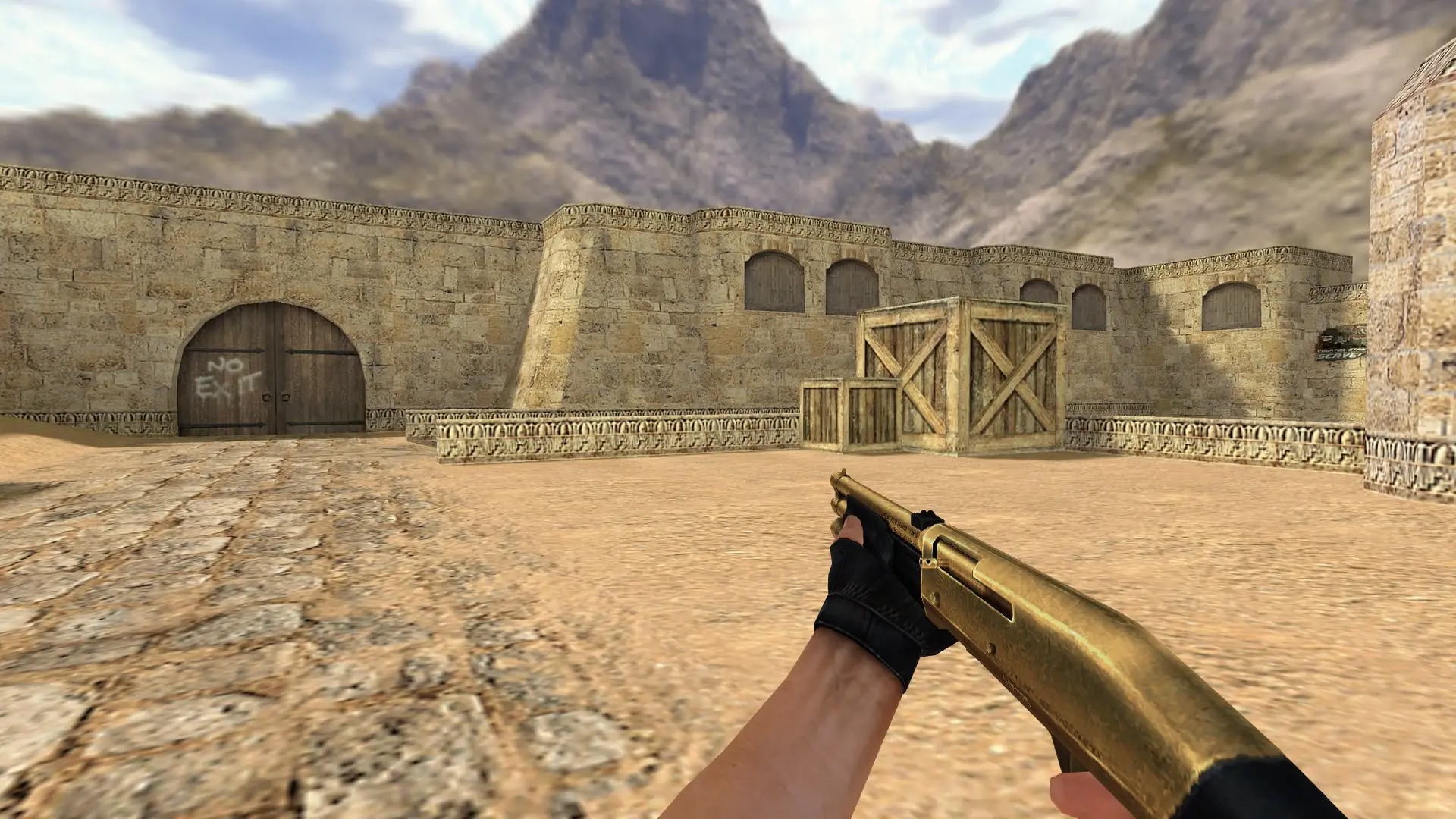 M3 — Golden Weapon Pack — de_dust2 (first person)