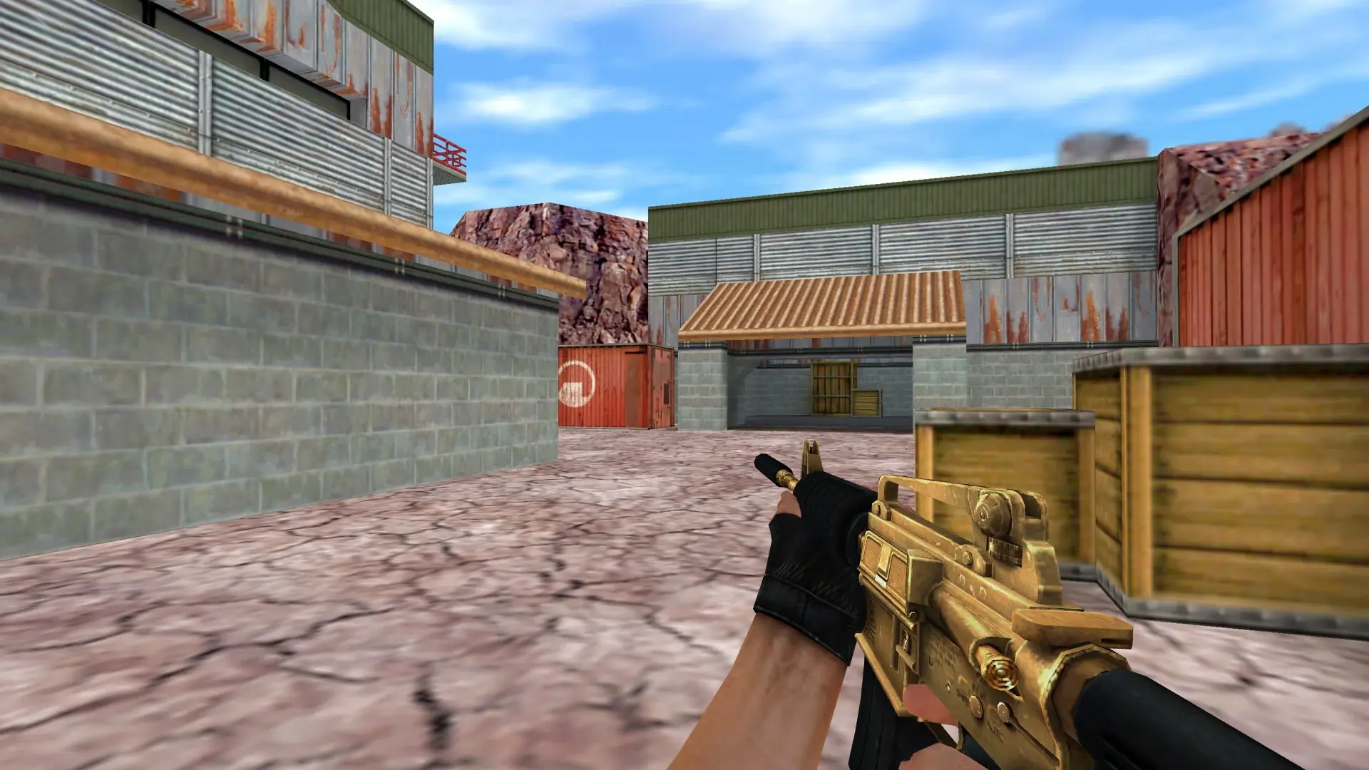 M4A1 — Golden Weapon Pack — de_nuke (first person)