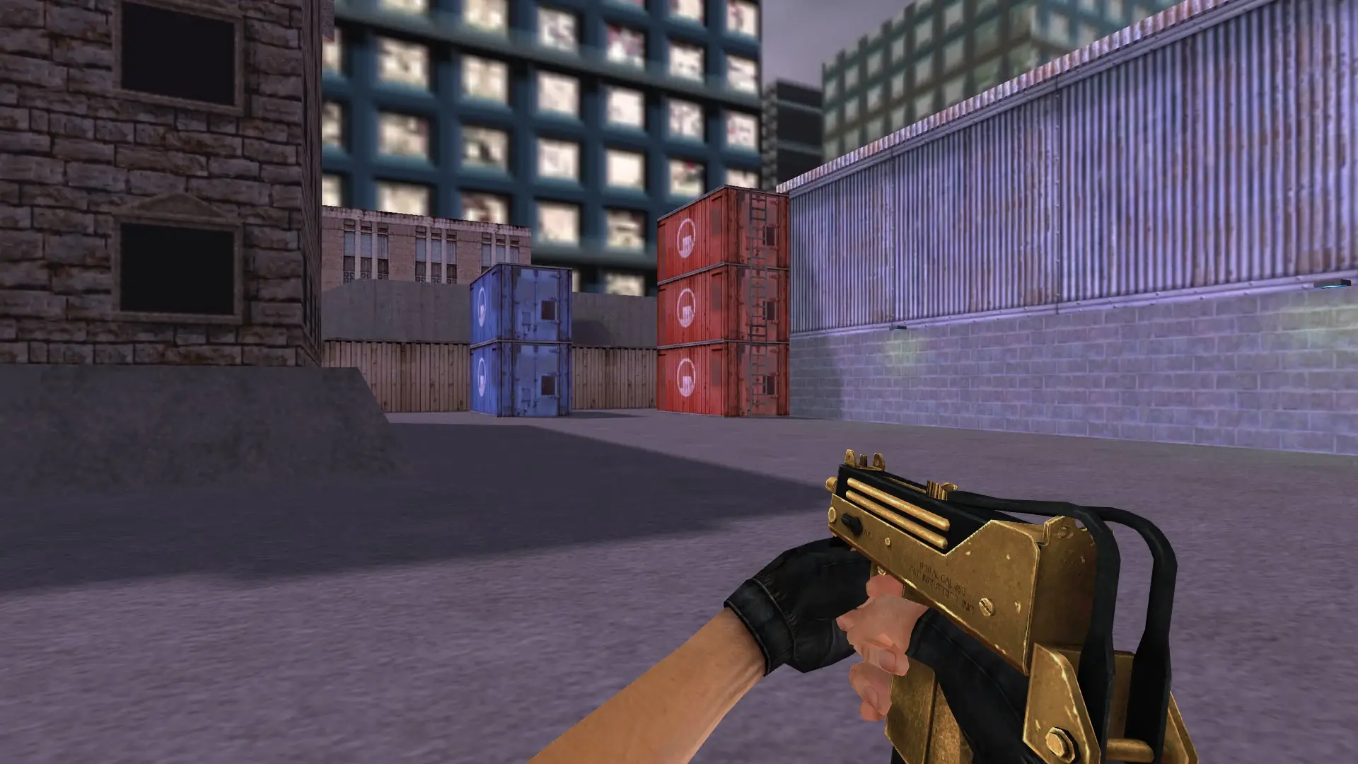 MAC-10 — Golden Weapon Pack — cs_assault (first person)