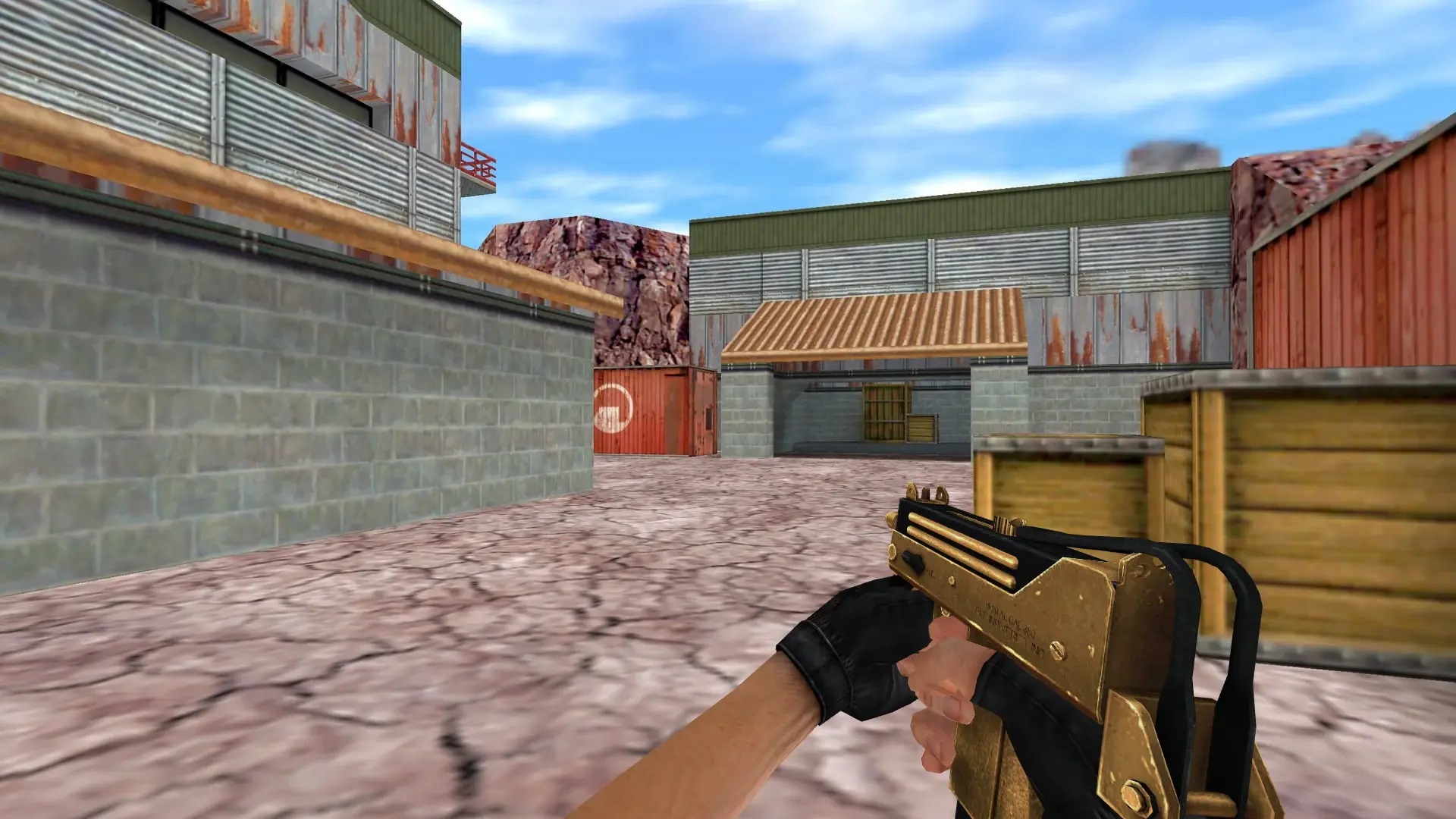 MAC-10 — Golden Weapon Pack — de_nuke (first person)