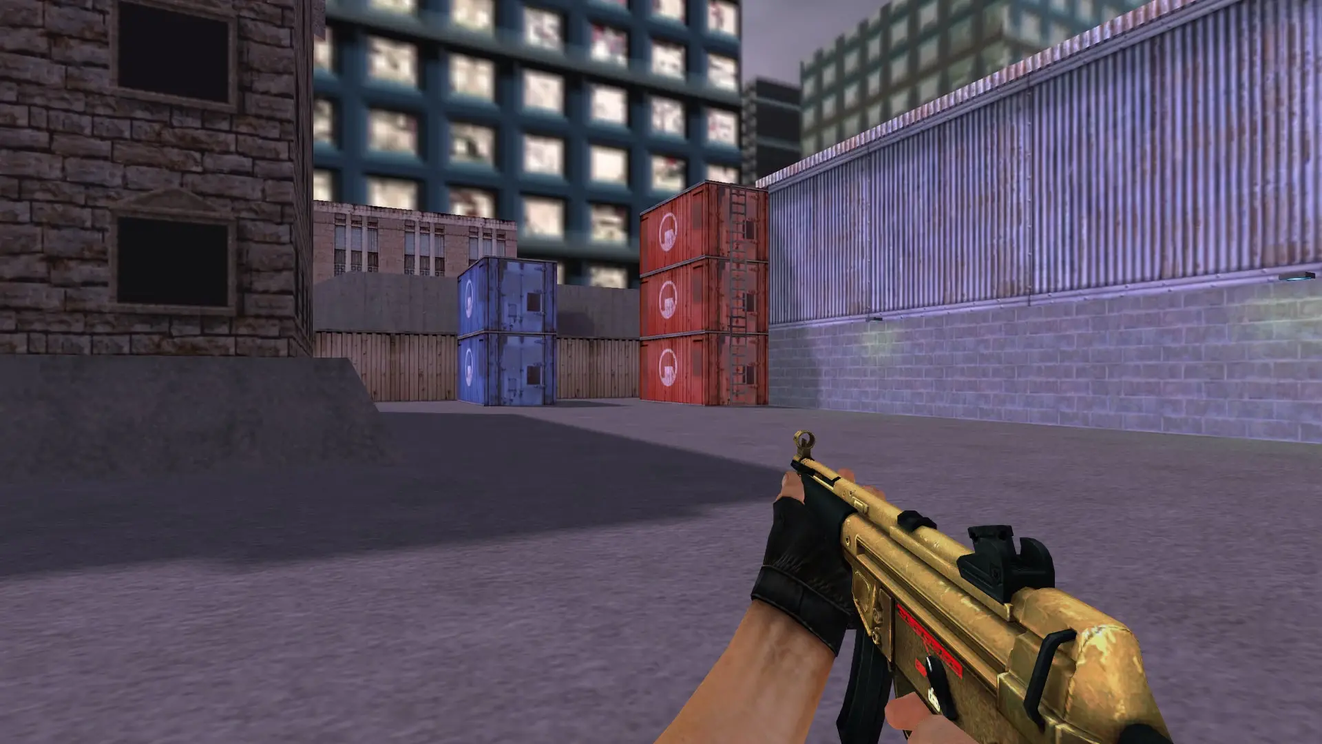 MP5 — Golden Weapon Pack — cs_assault (first person)