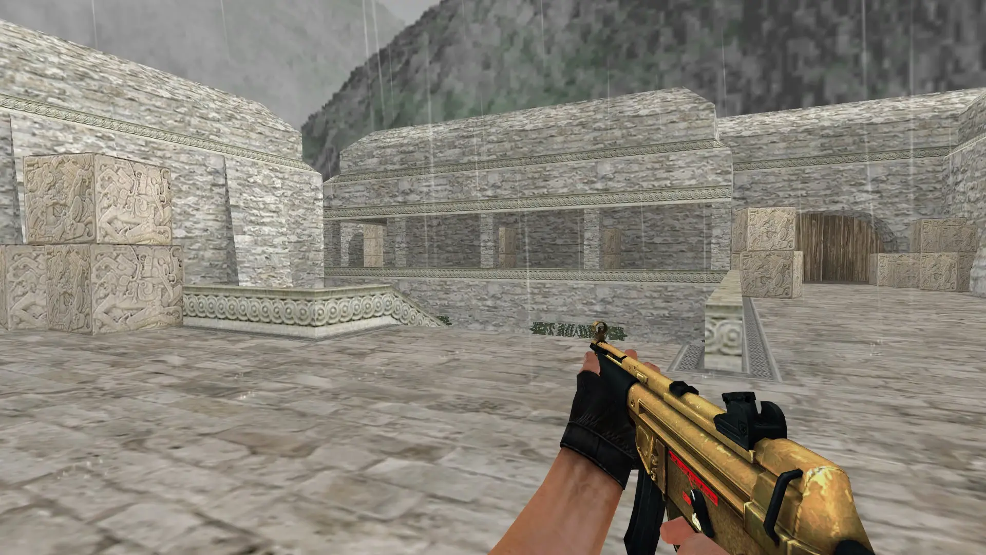 MP5 — Golden Weapon Pack — de_aztec (first person)