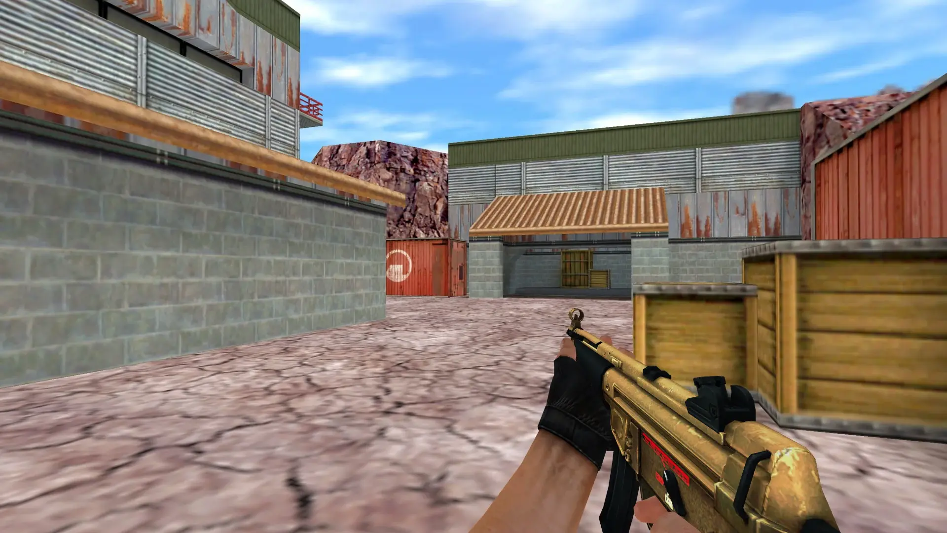 MP5 — Golden Weapon Pack — de_nuke (first person)