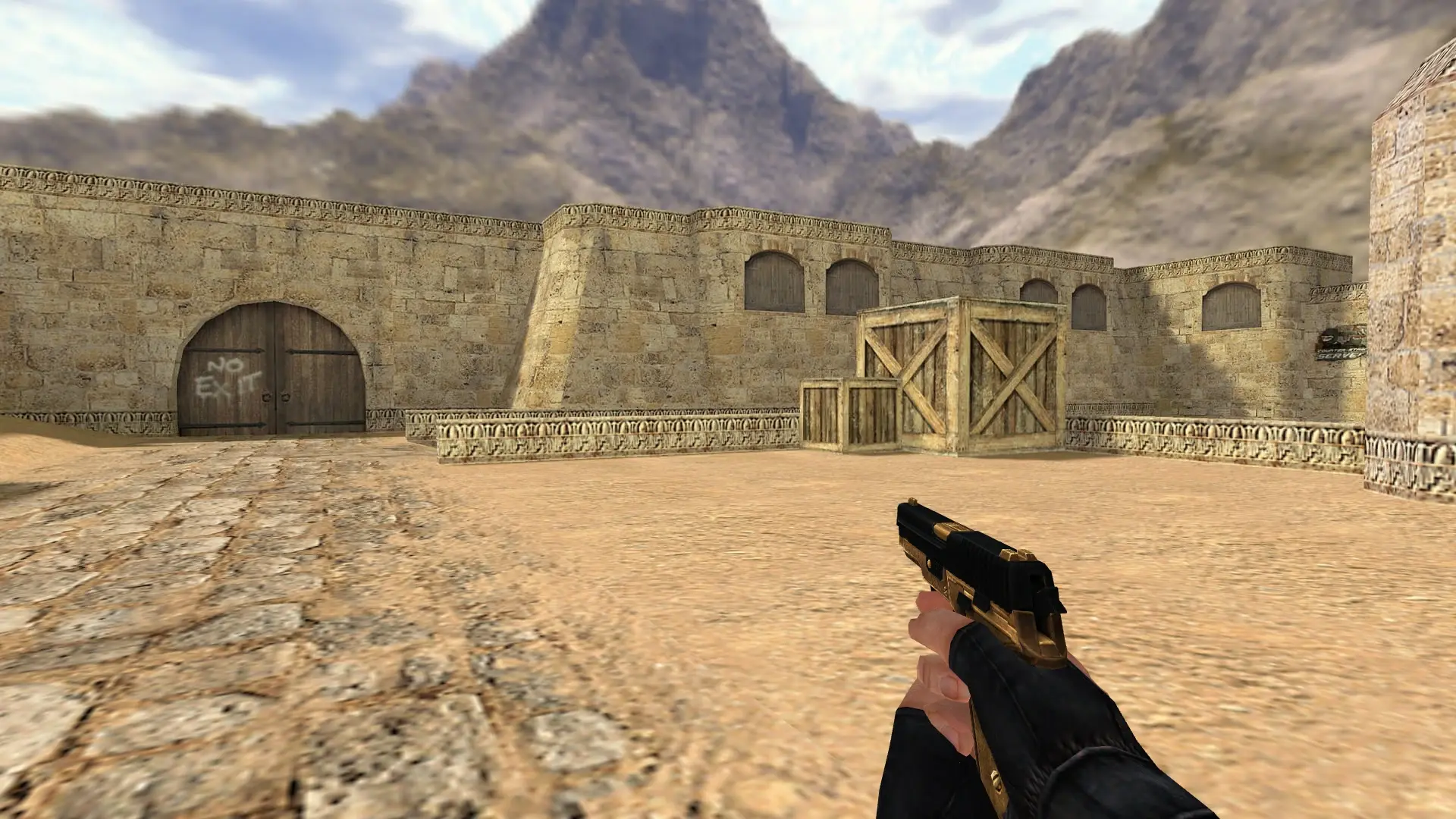 P228 — Golden Weapon Pack — de_dust2 (first person)