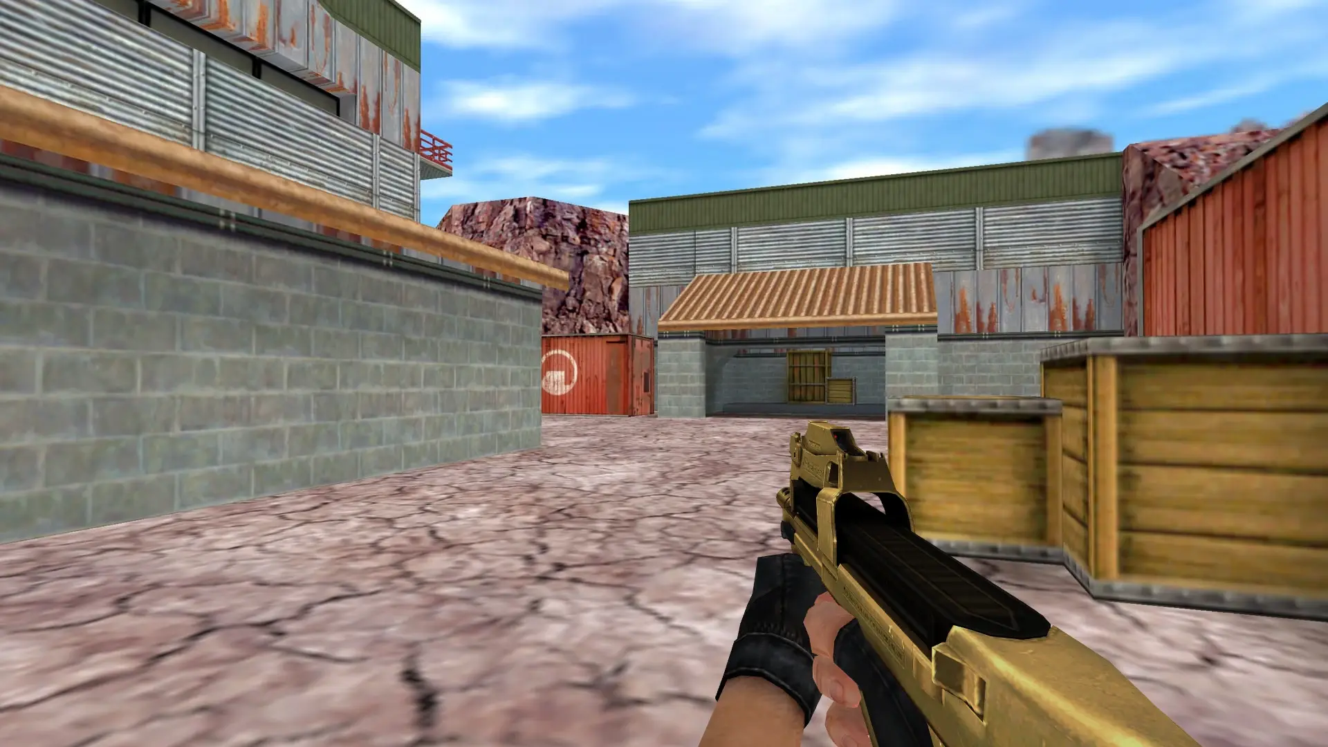 P90 — Golden Weapon Pack — de_nuke (first person)
