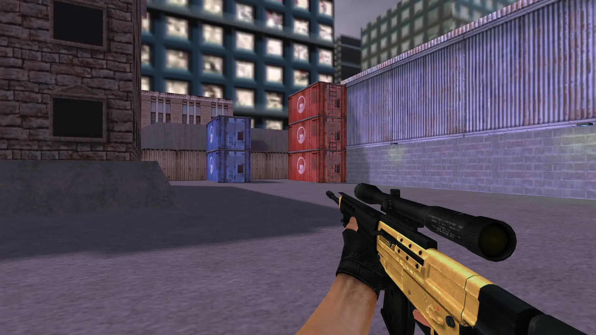 SG550 — Golden Weapon Pack — cs_assault (first person)