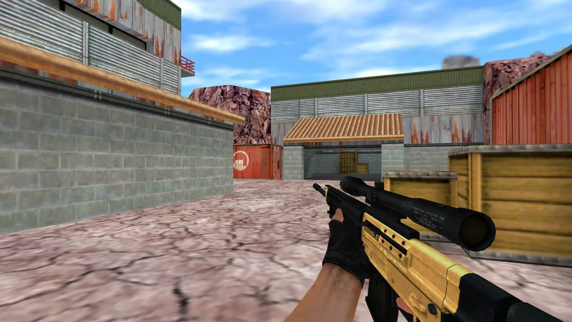 SG550 — Golden Weapon Pack — de_nuke (first person)