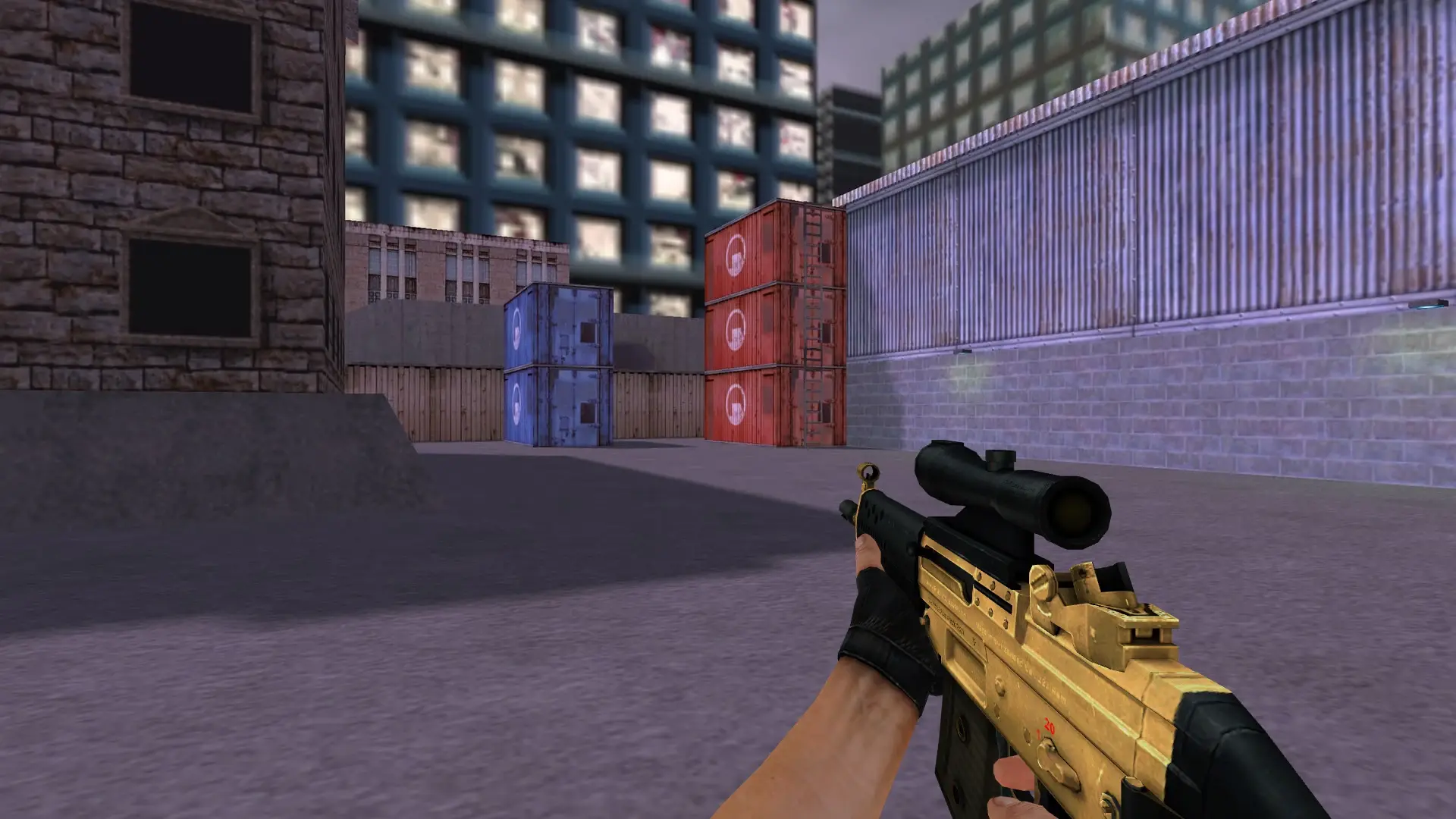 SG552 — Golden Weapon Pack — cs_assault (first person)