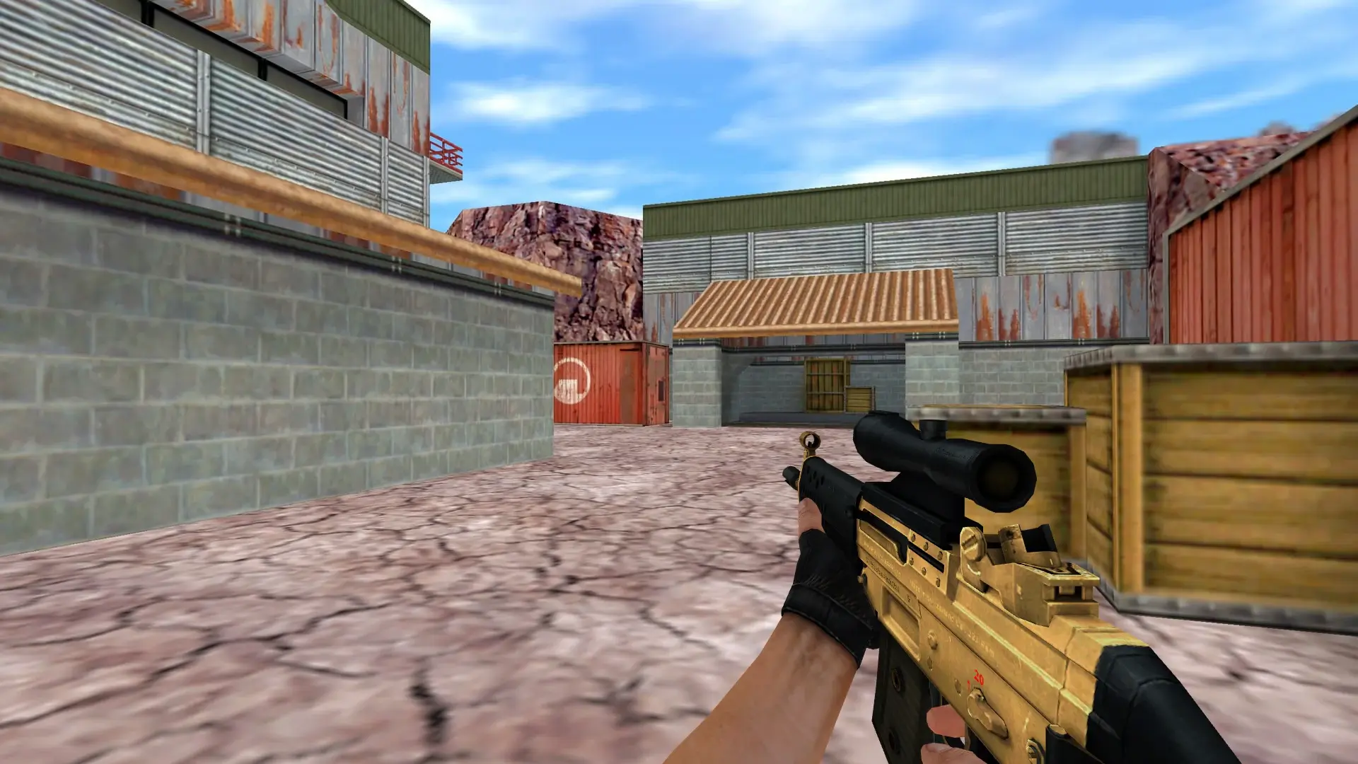 SG552 — Golden Weapon Pack — de_nuke (first person)