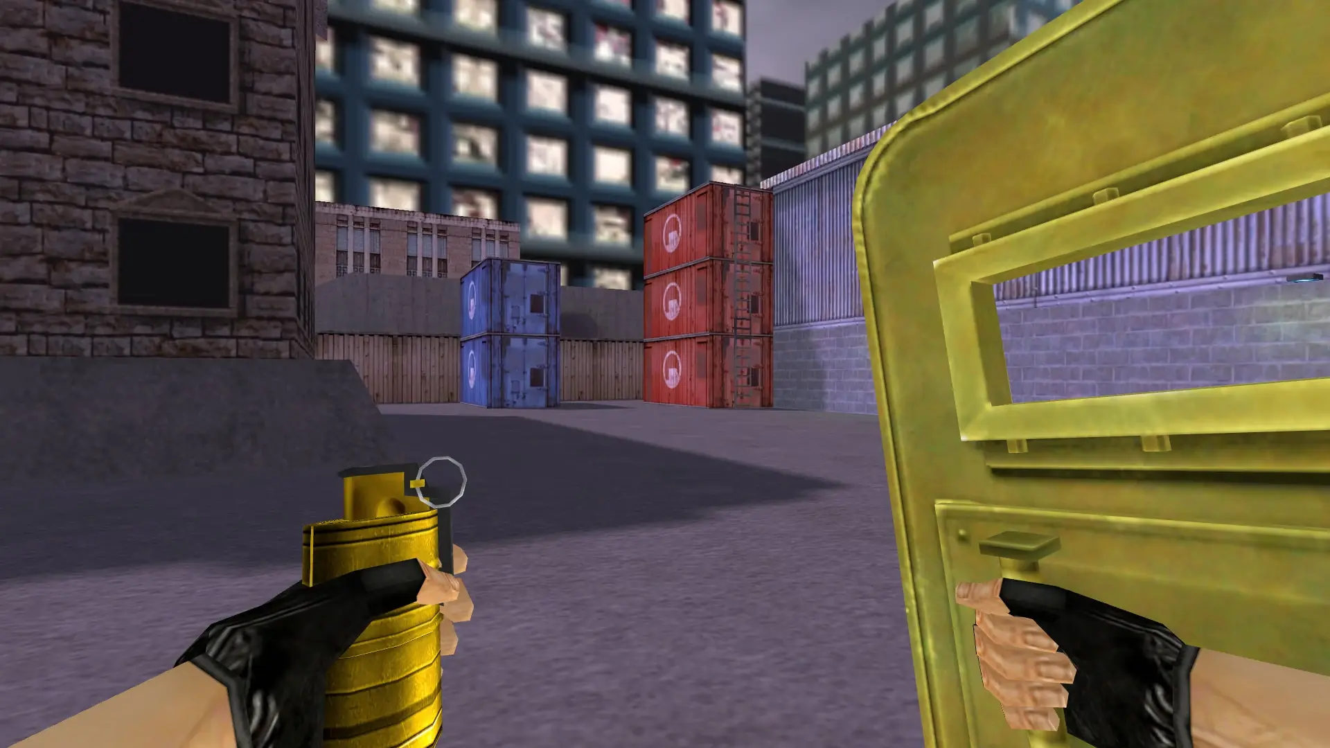 SHIELD_FLASHBANG — Golden Weapon Pack — cs_assault (first person)