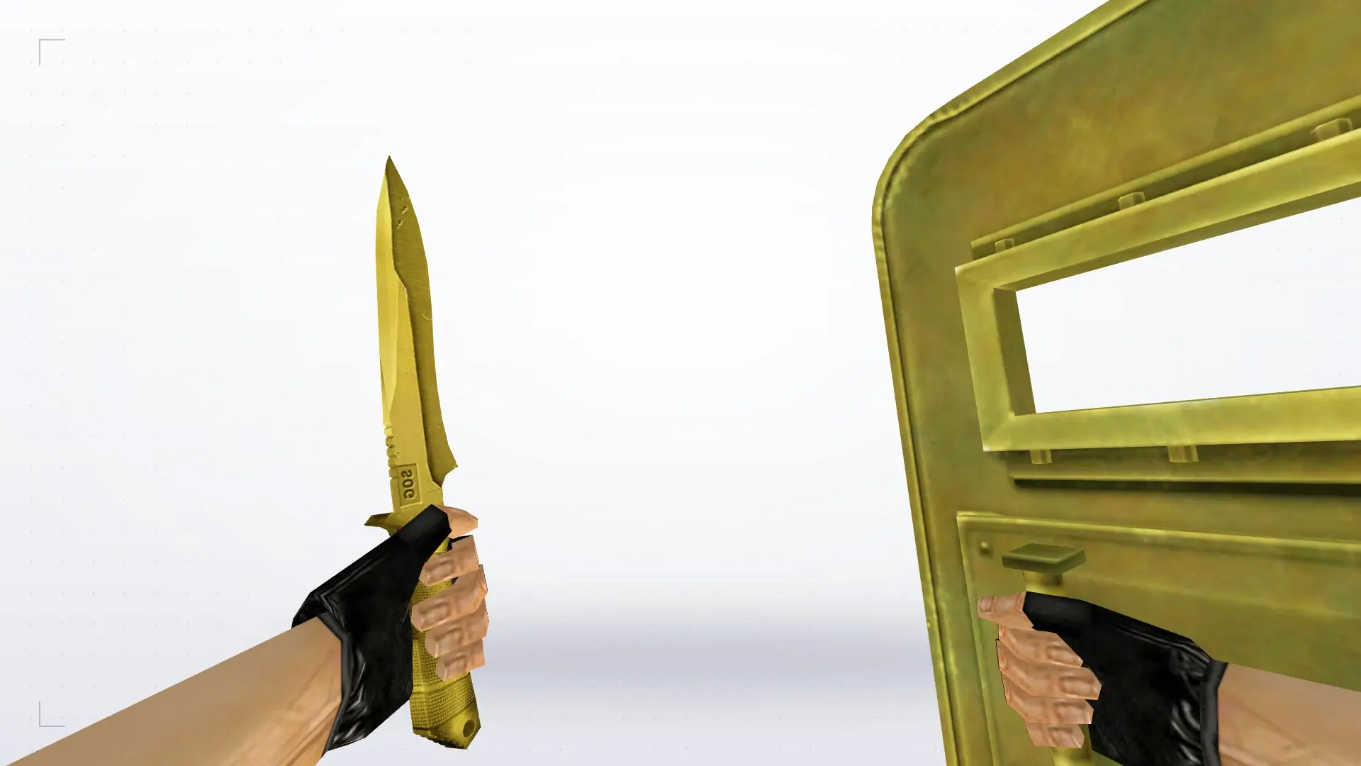SHIELD_KNIFE — Golden Weapon Pack — first person