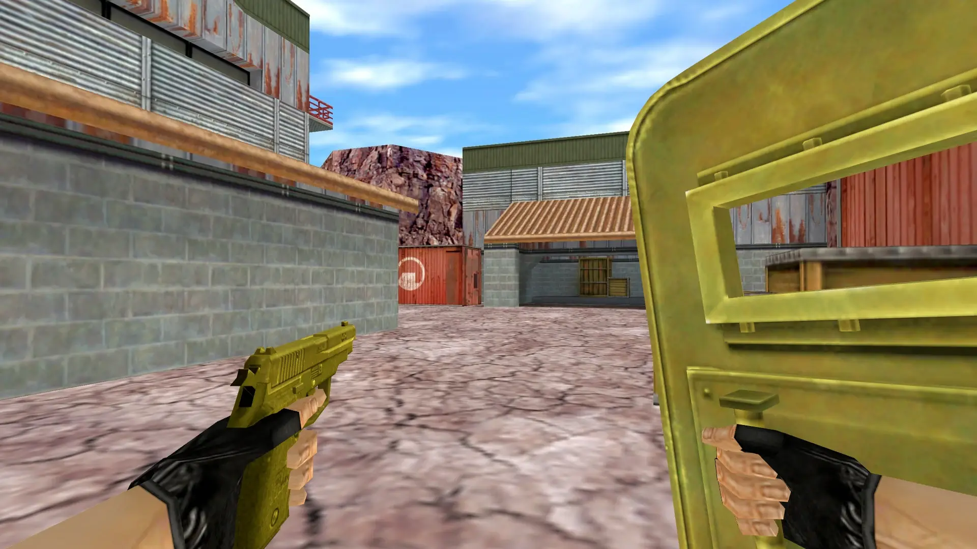 SHIELD_P228 — Golden Weapon Pack — de_nuke (first person)