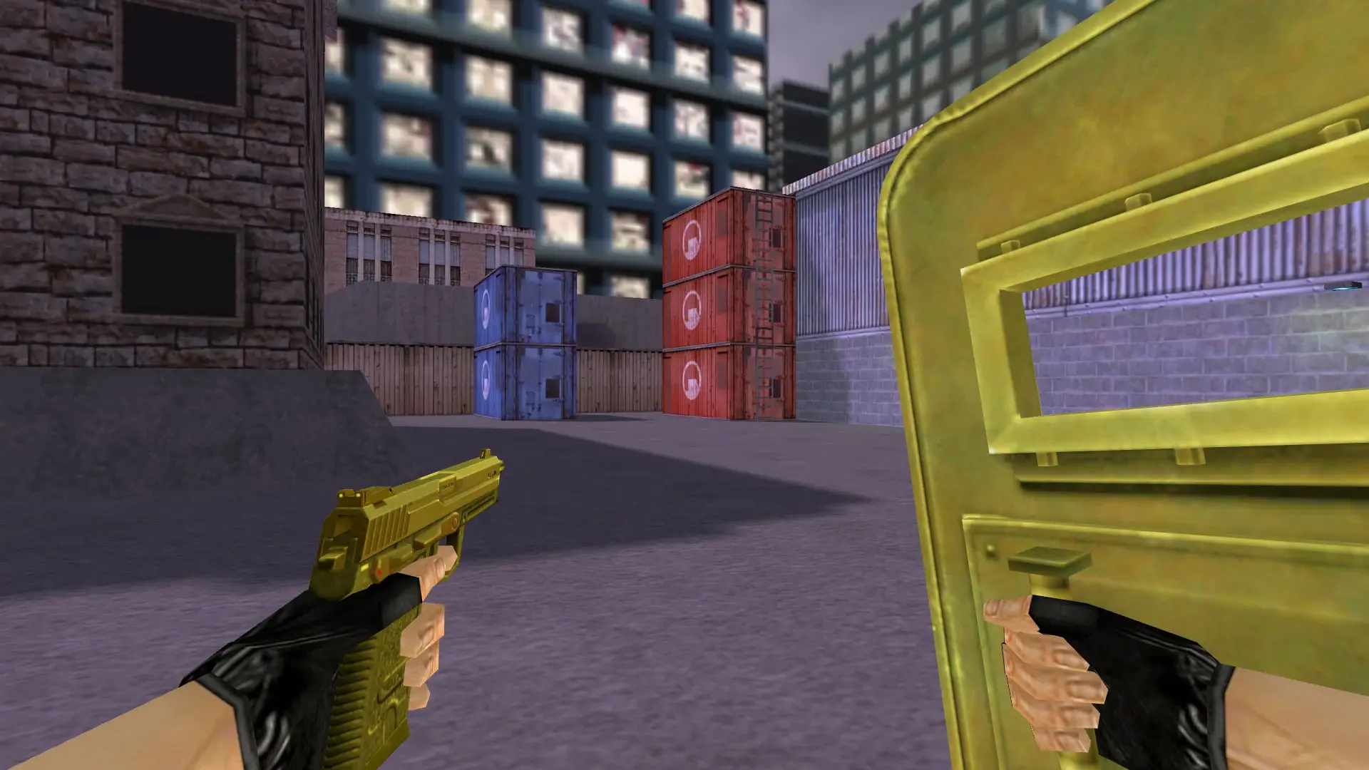 SHIELD_USP — Golden Weapon Pack — cs_assault (first person)