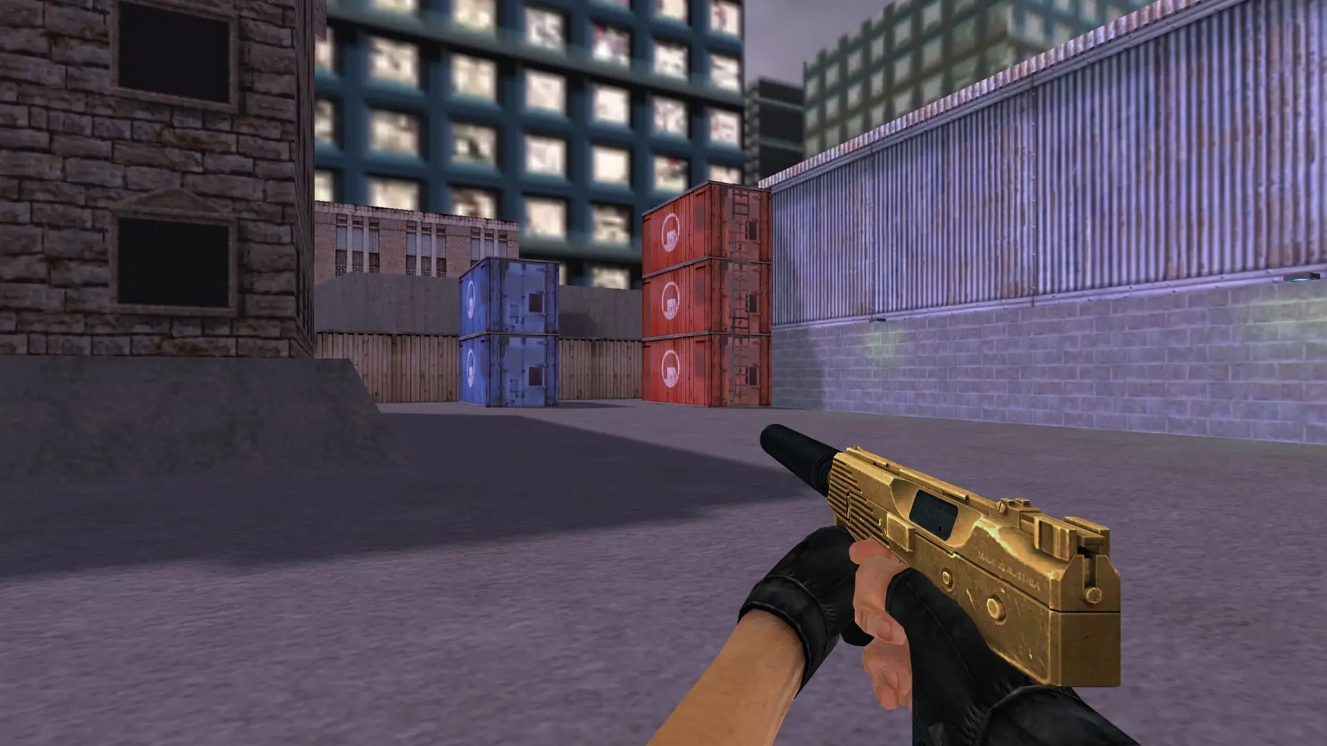 TMP — Golden Weapon Pack — cs_assault (first person)