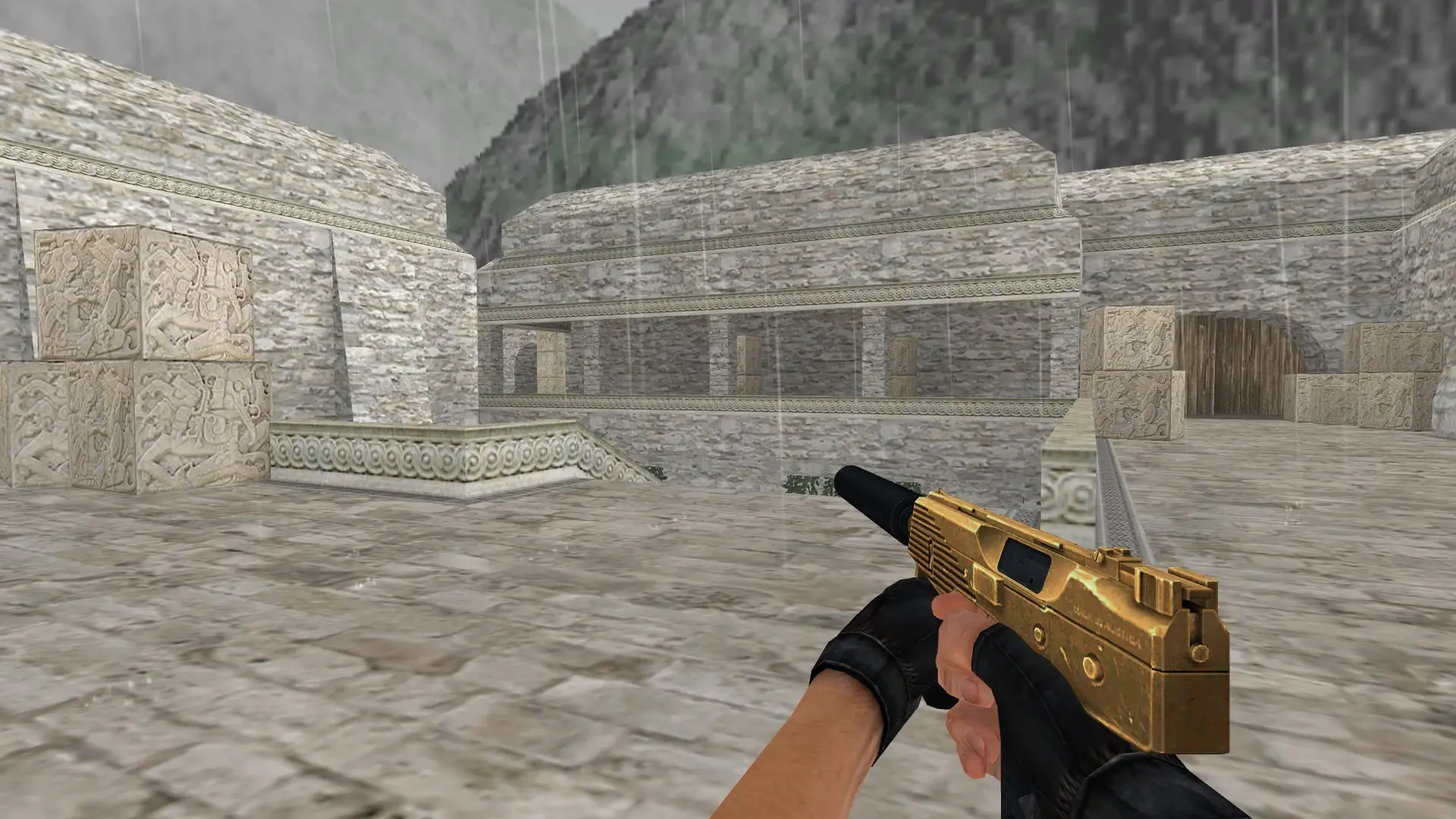 TMP — Golden Weapon Pack — de_aztec (first person)