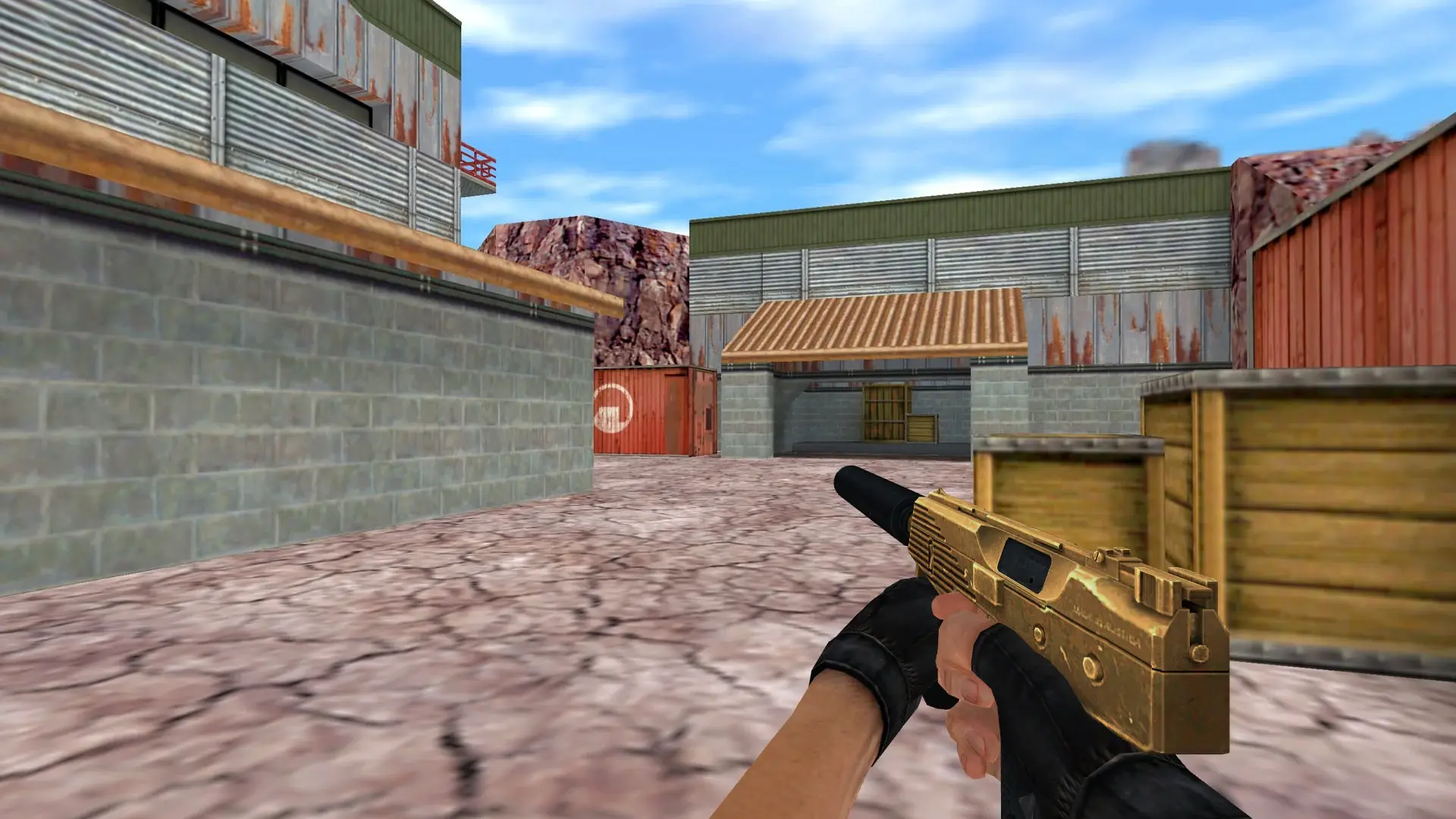 TMP — Golden Weapon Pack — de_nuke (first person)