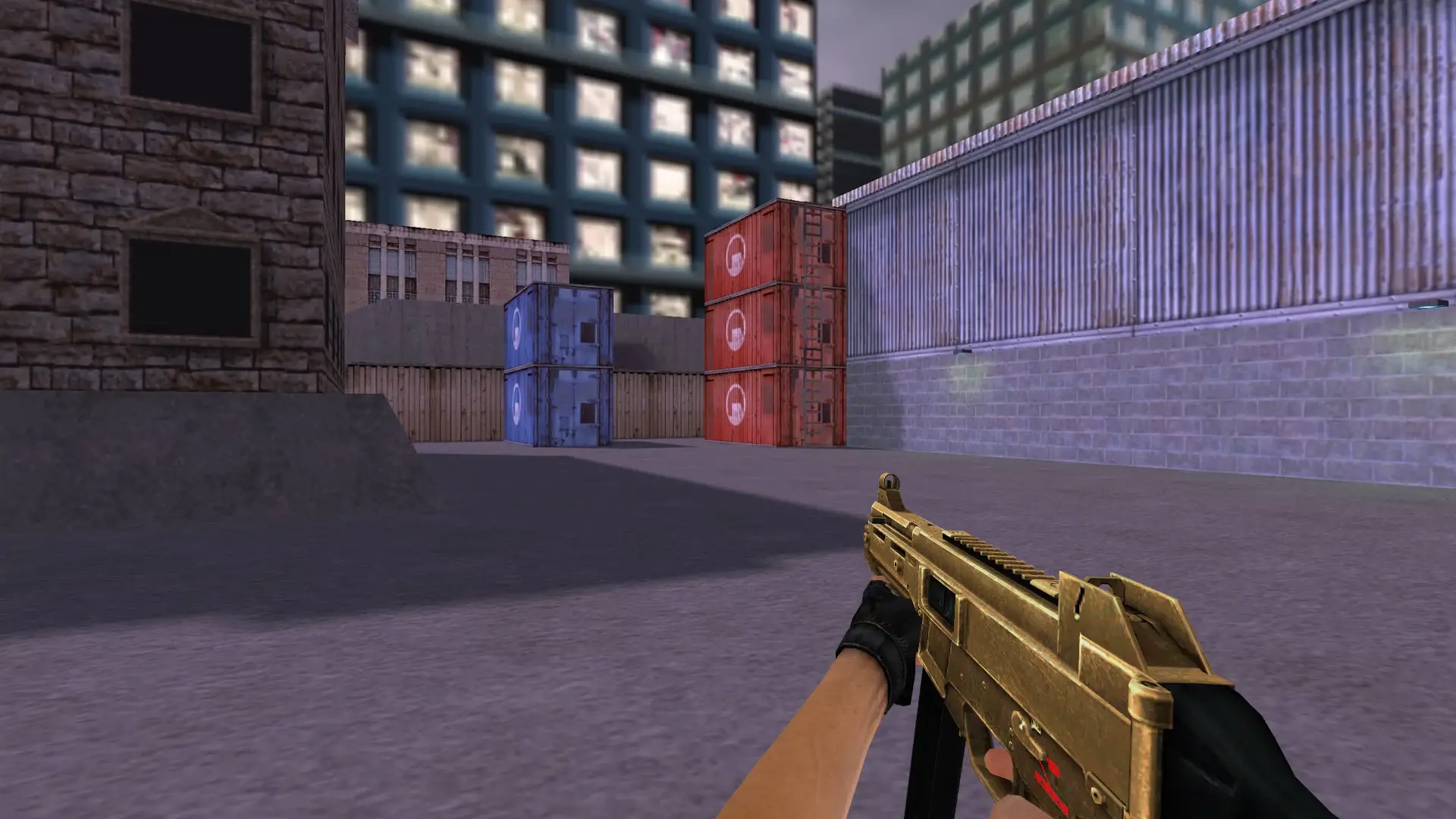 UMP-45 — Golden Weapon Pack — cs_assault (first person)