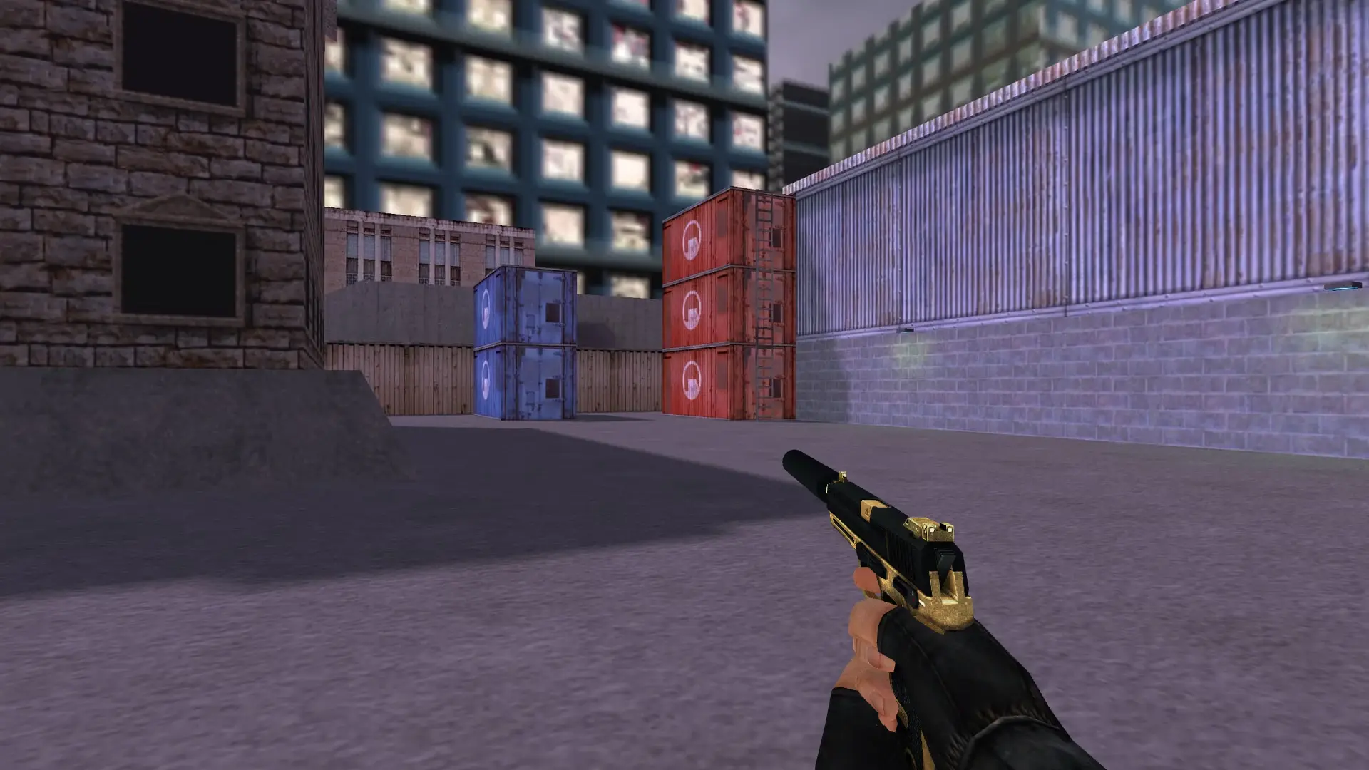 USP — Golden Weapon Pack — cs_assault (first person)