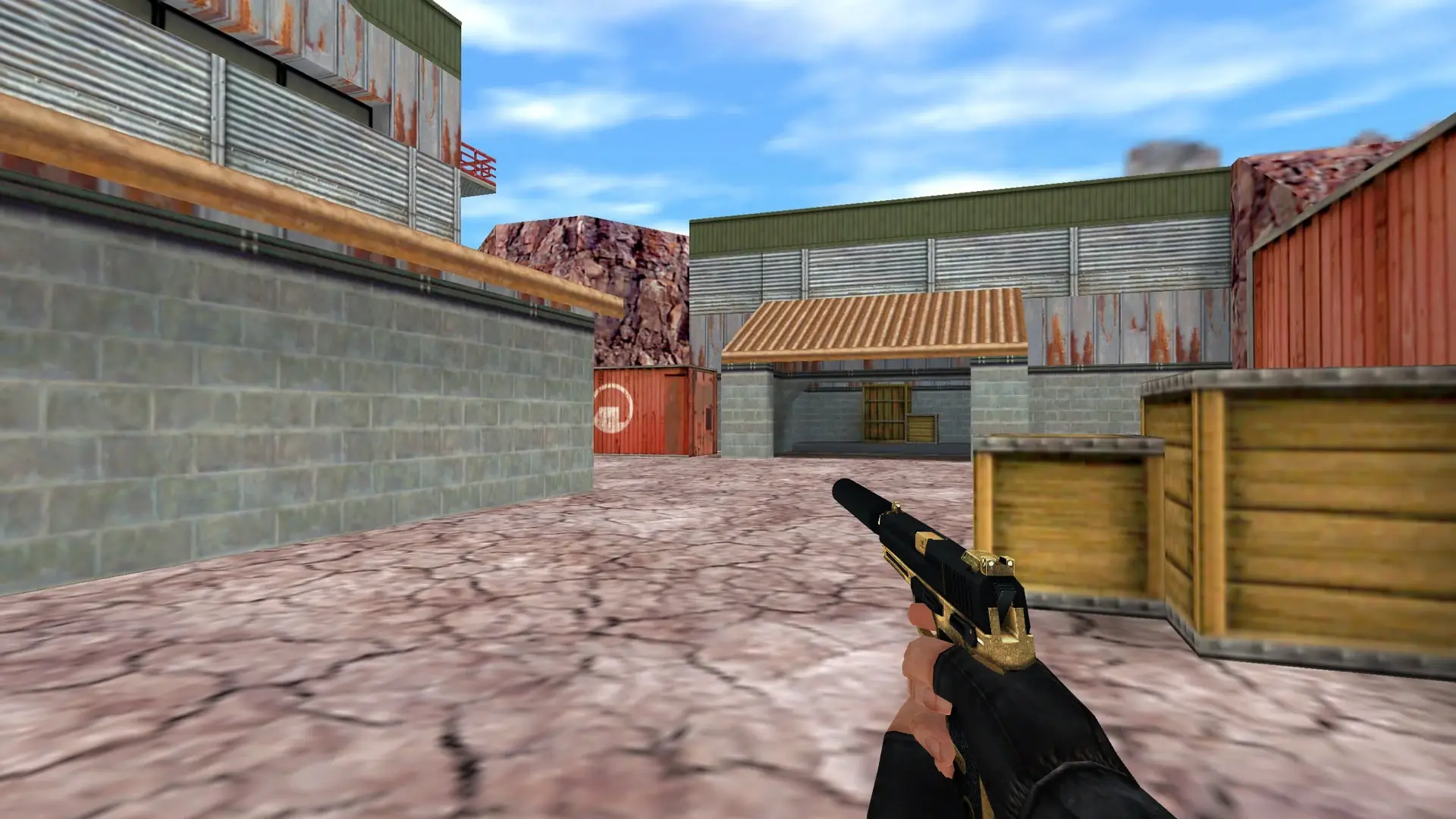 USP — Golden Weapon Pack — de_nuke (first person)