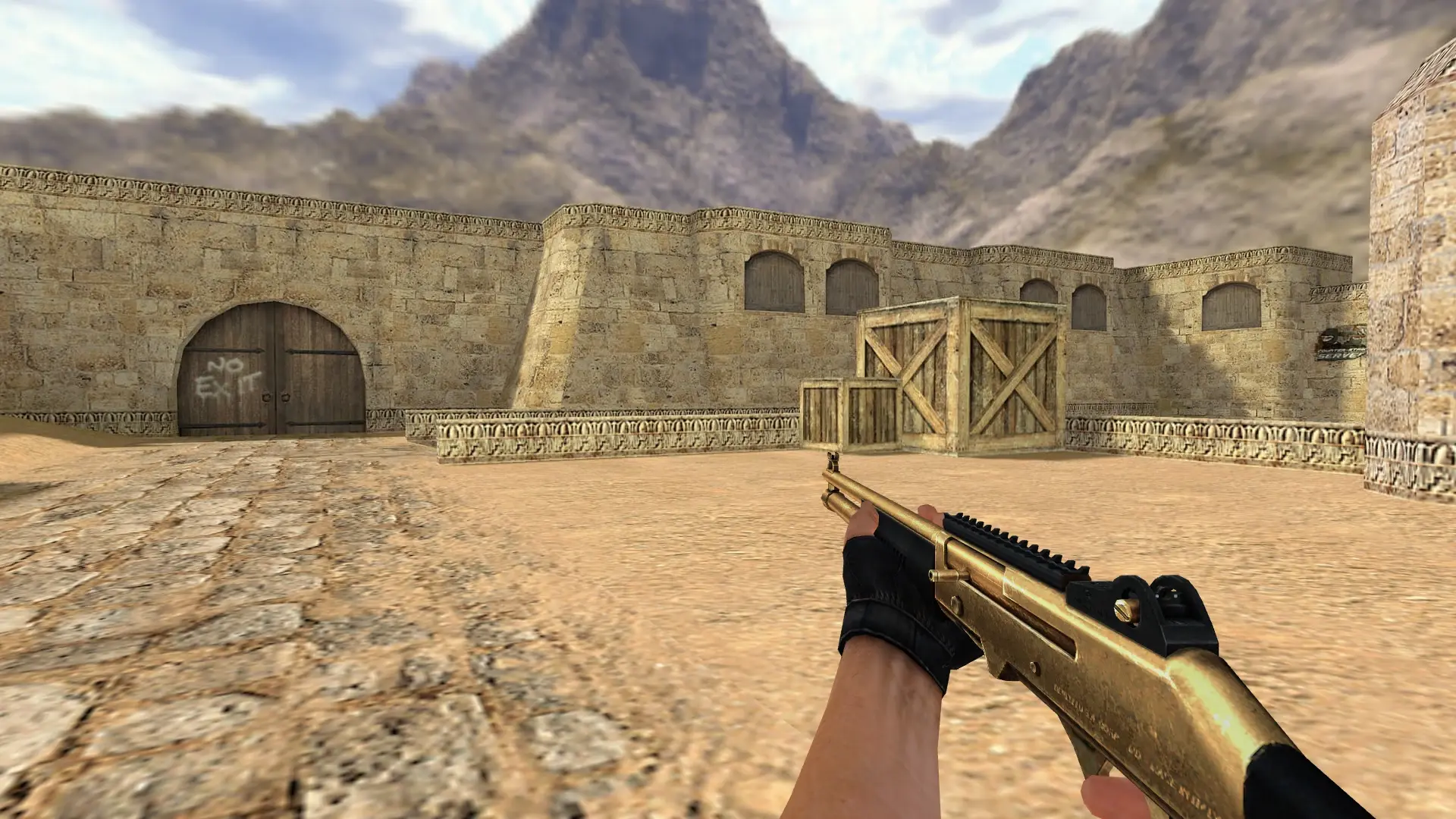 XM1014 — Golden Weapon Pack — de_dust2 (first person)