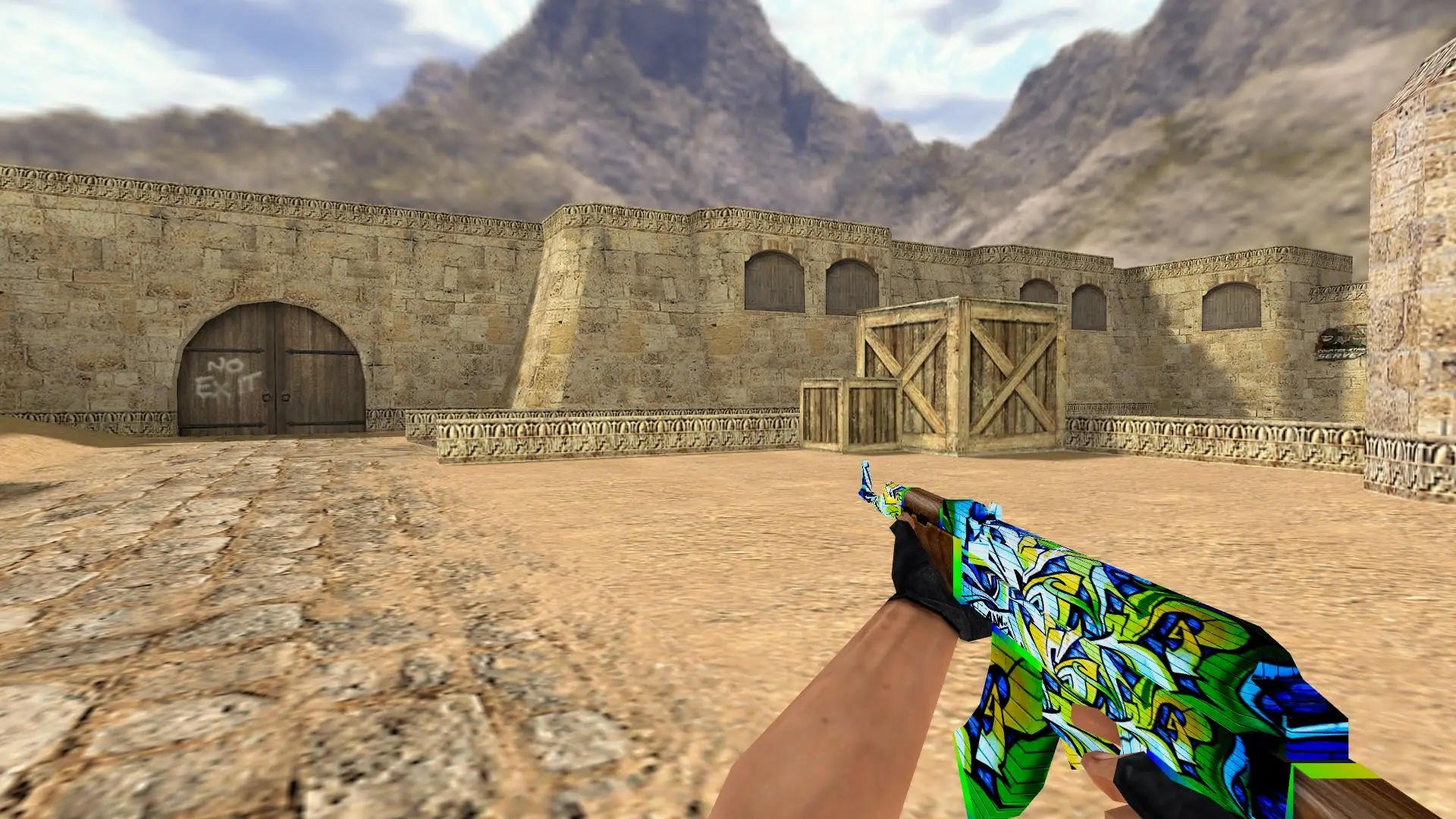 AK-47 — Graffiti Weapon Pack — de_dust2 (first person)
