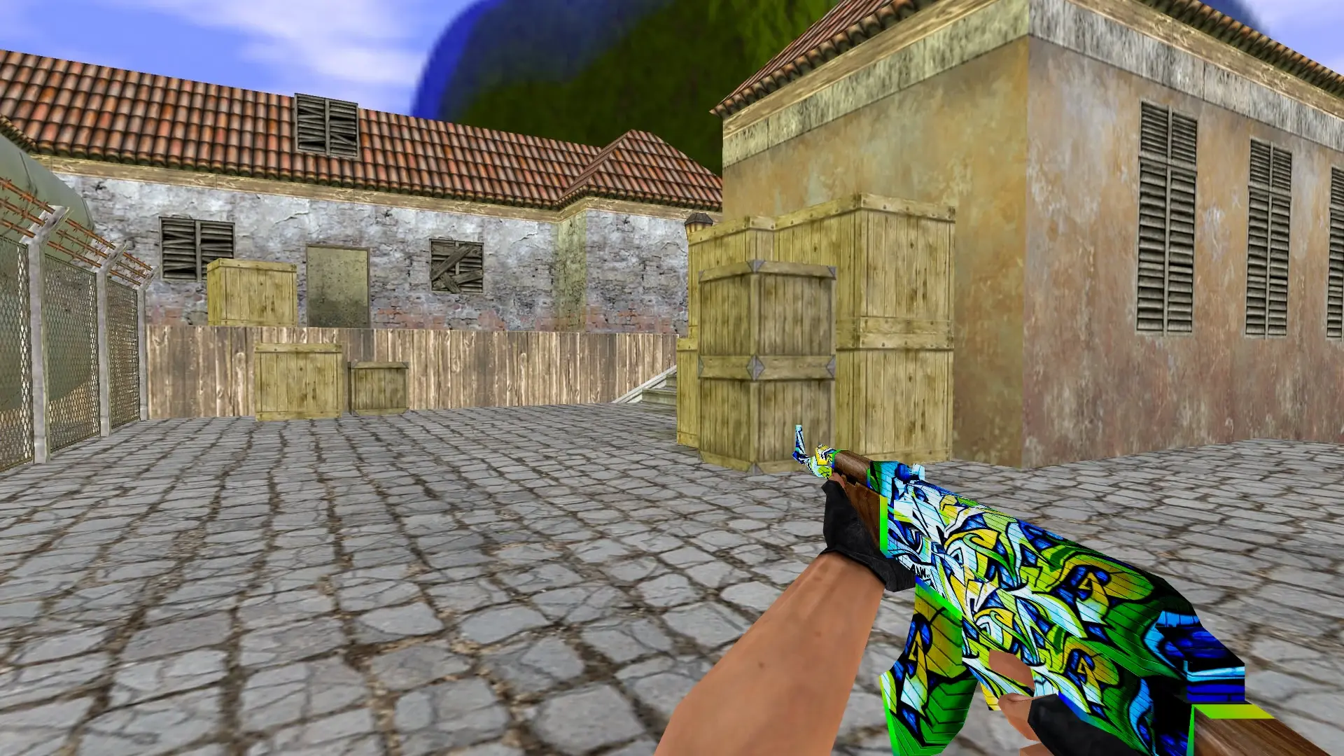 AK-47 — Graffiti Weapon Pack — de_inferno (first person)