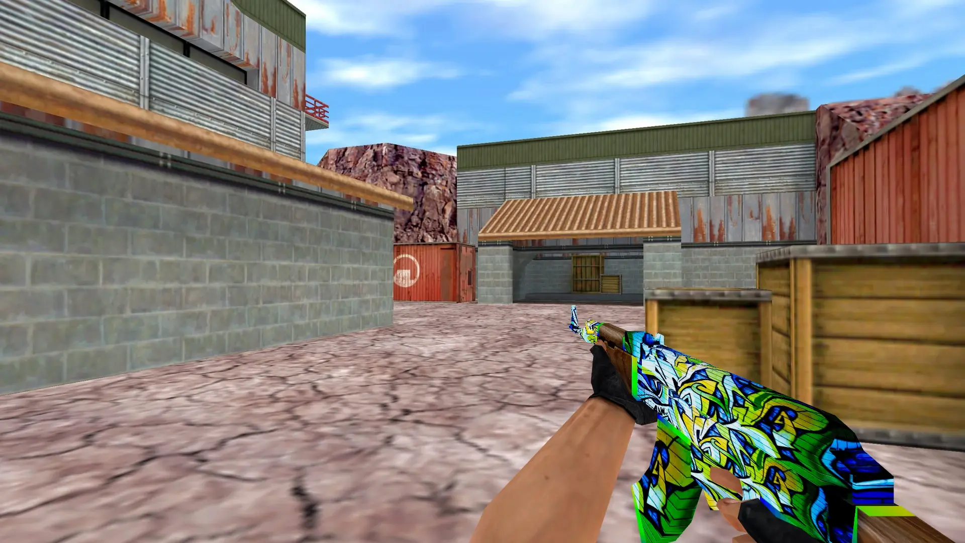 AK-47 — Graffiti Weapon Pack — de_nuke (first person)