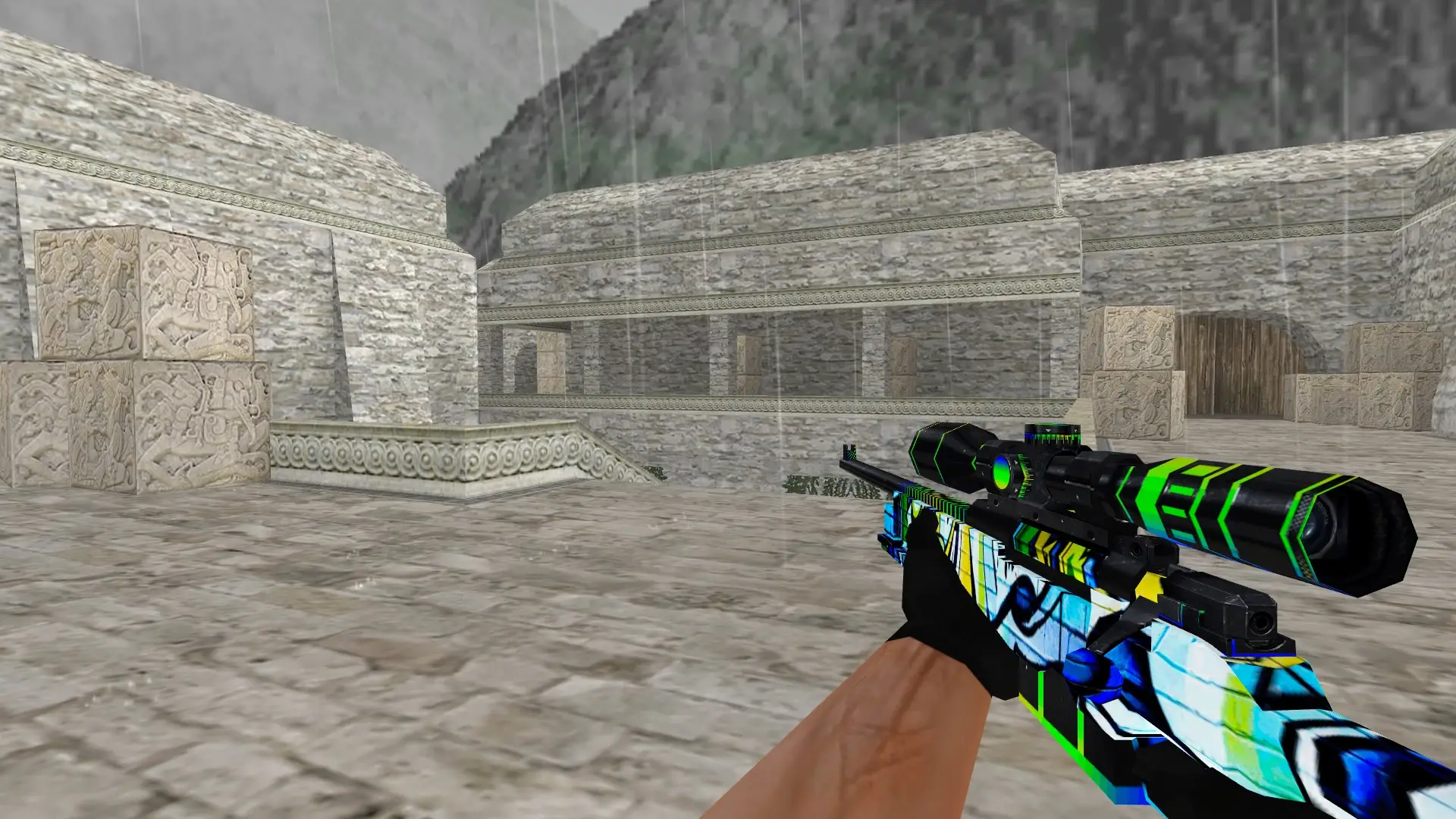 AWP — Graffiti Weapon Pack — de_aztec (first person)
