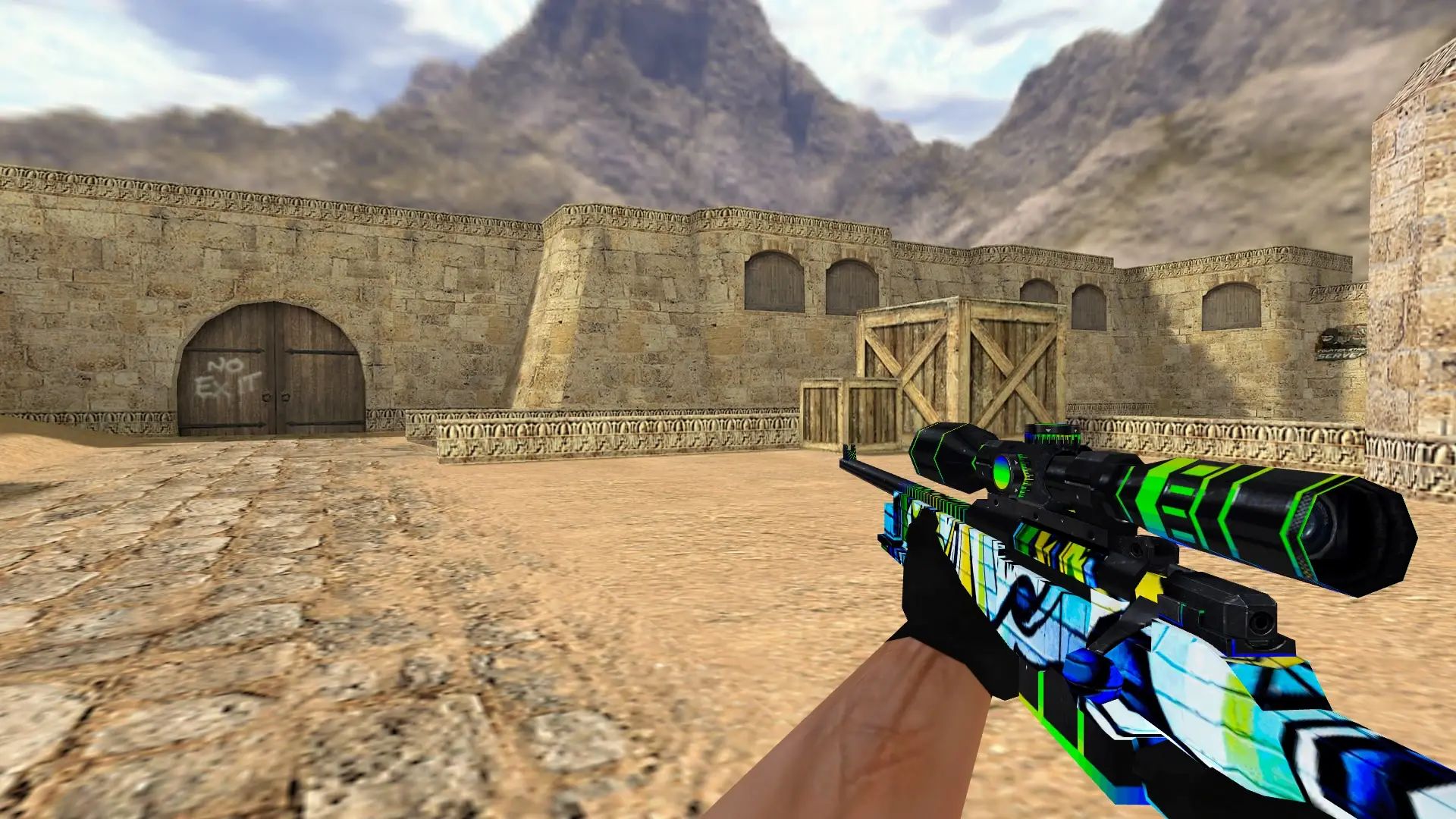 AWP — Graffiti Weapon Pack — de_dust2 (first person)