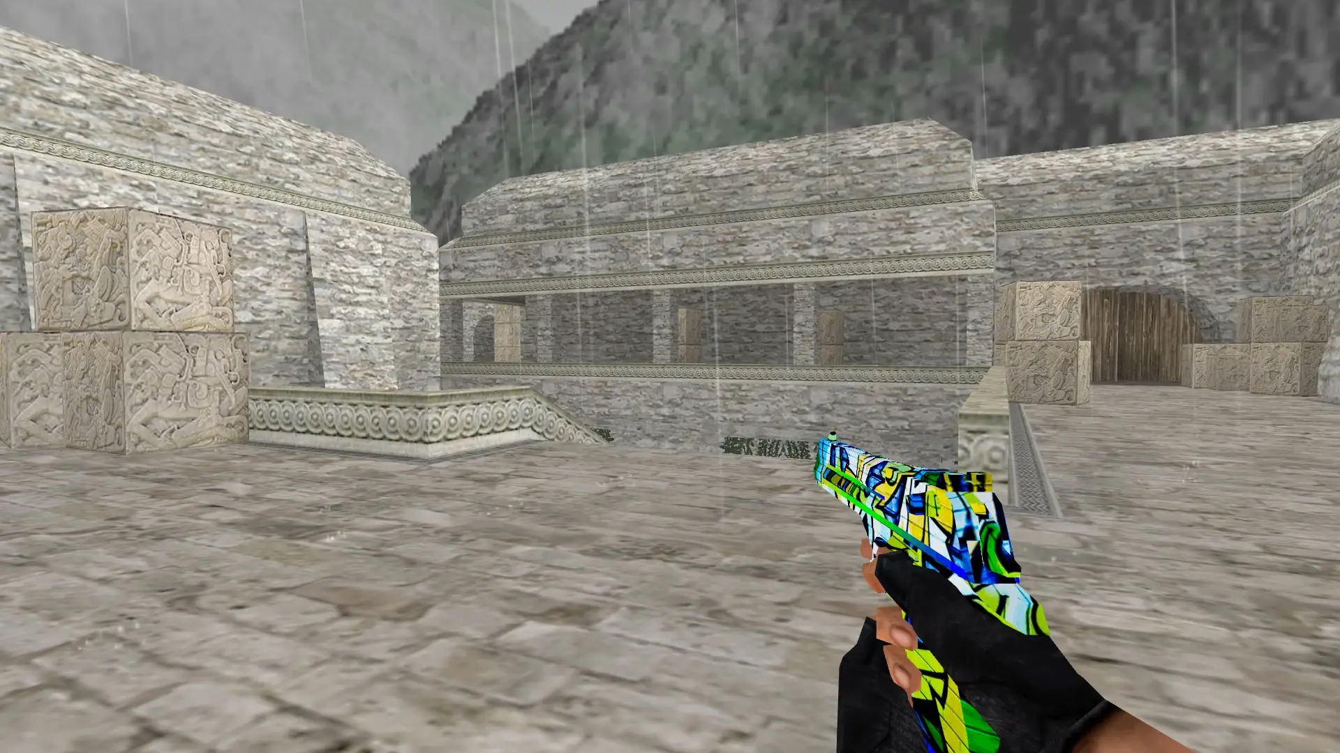 Desert Eagle — Graffiti Weapon Pack — de_aztec (first person)